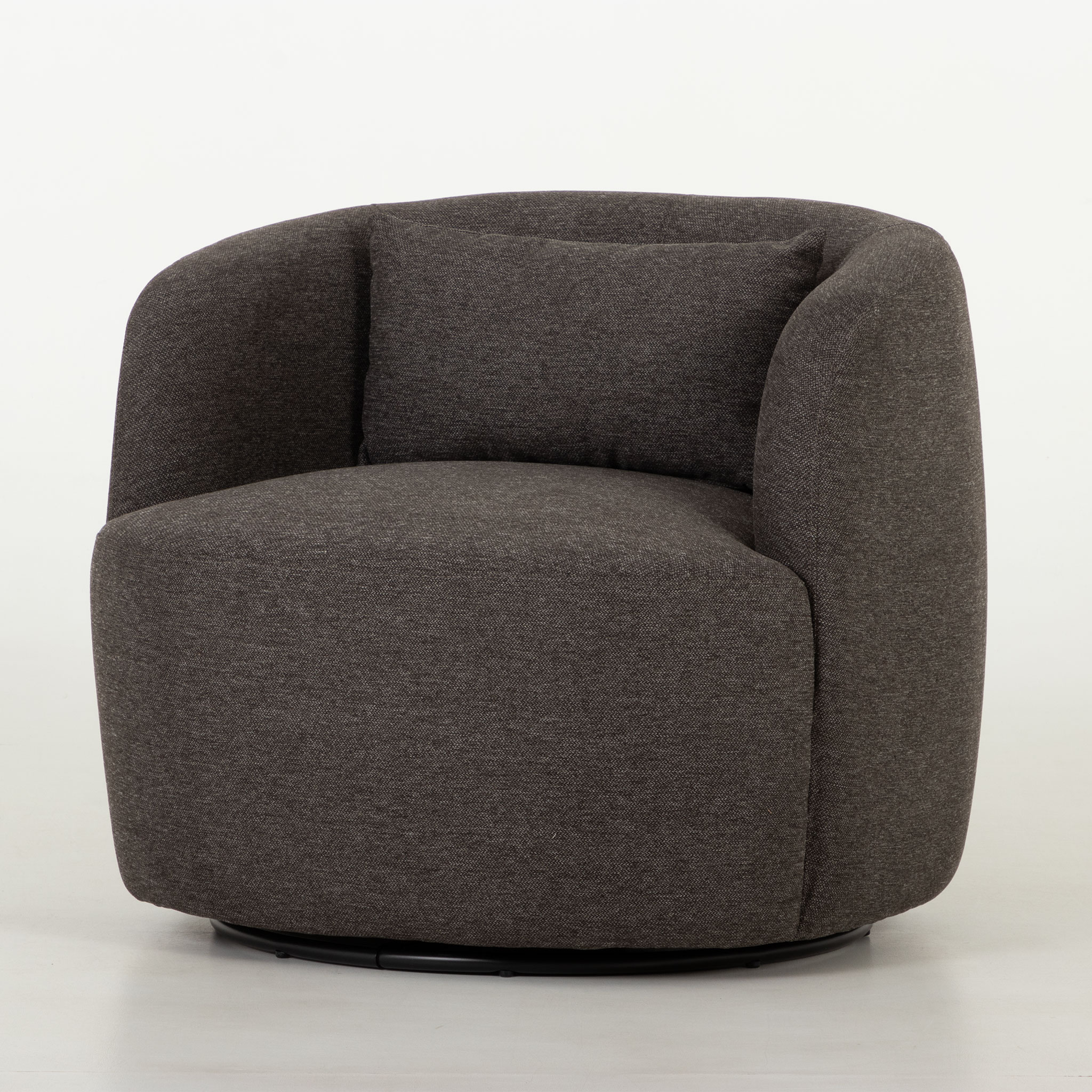 Karla Swivel Chair, Charcoal
