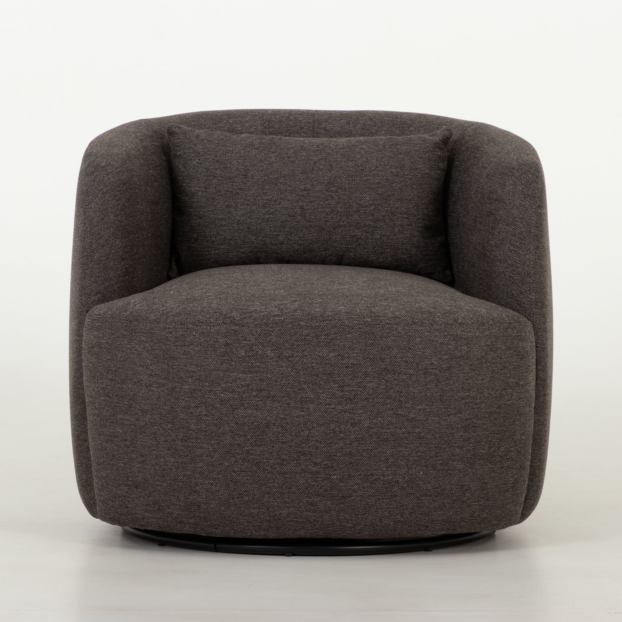 Karla Swivel Chair, Charcoal