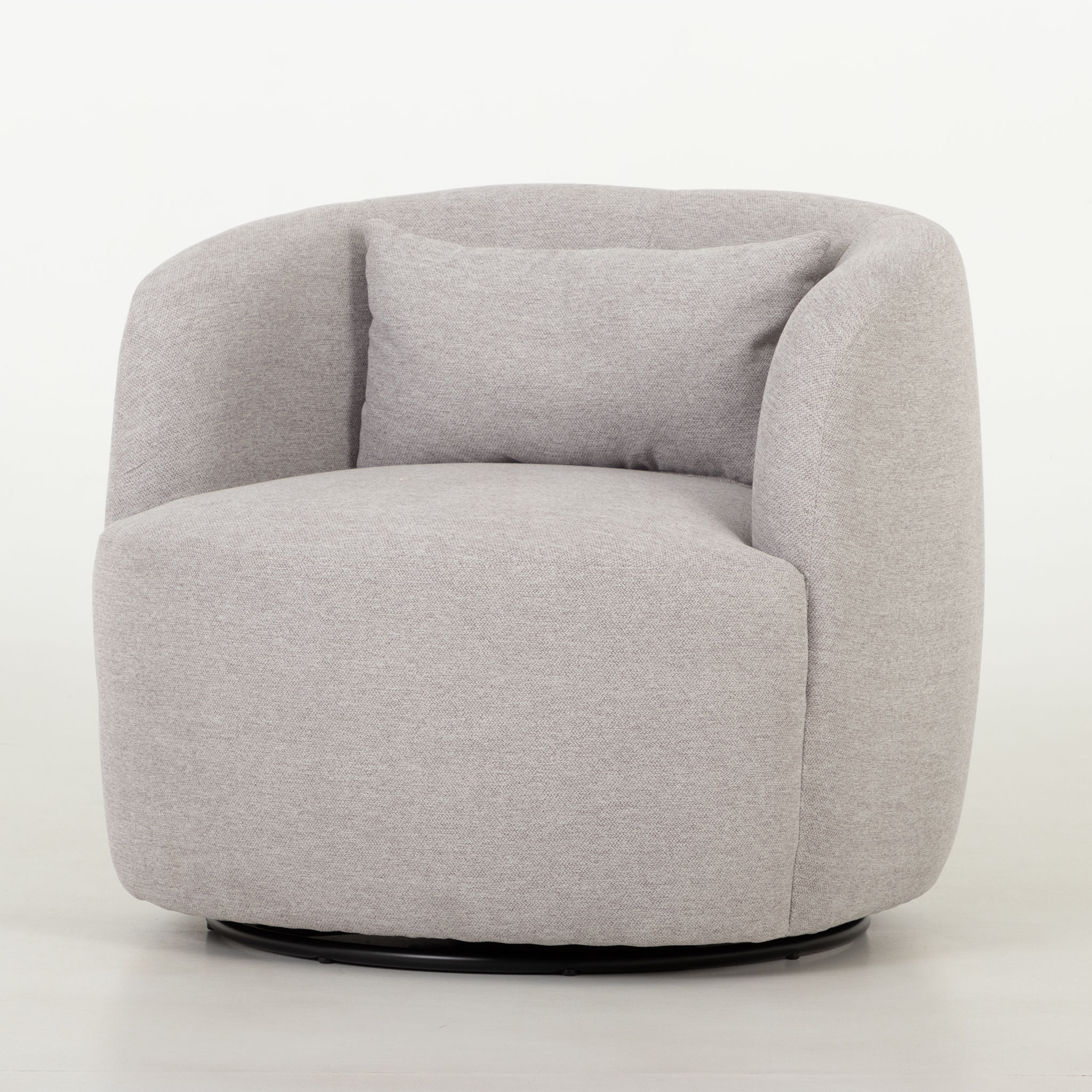 Karla Swivel Chair, Light Grey