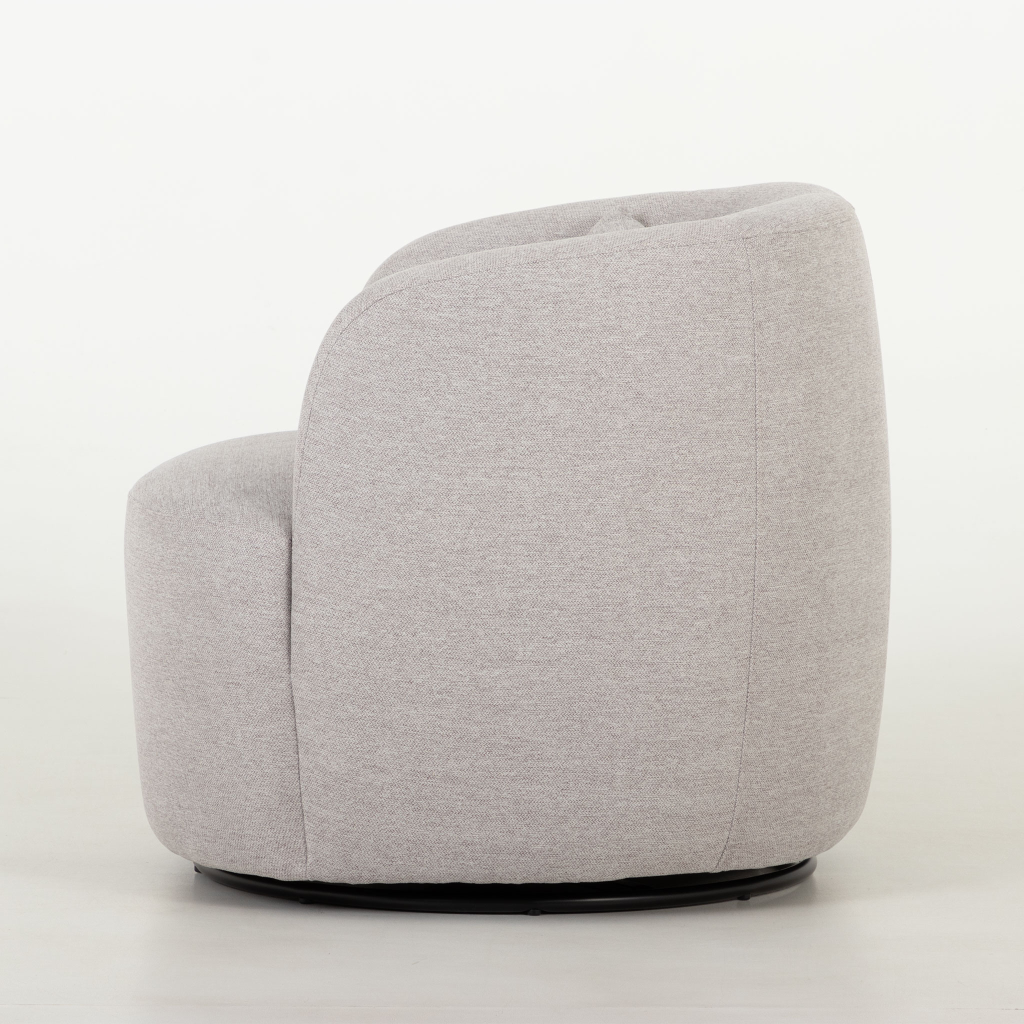 Karla Swivel Chair, Light Grey