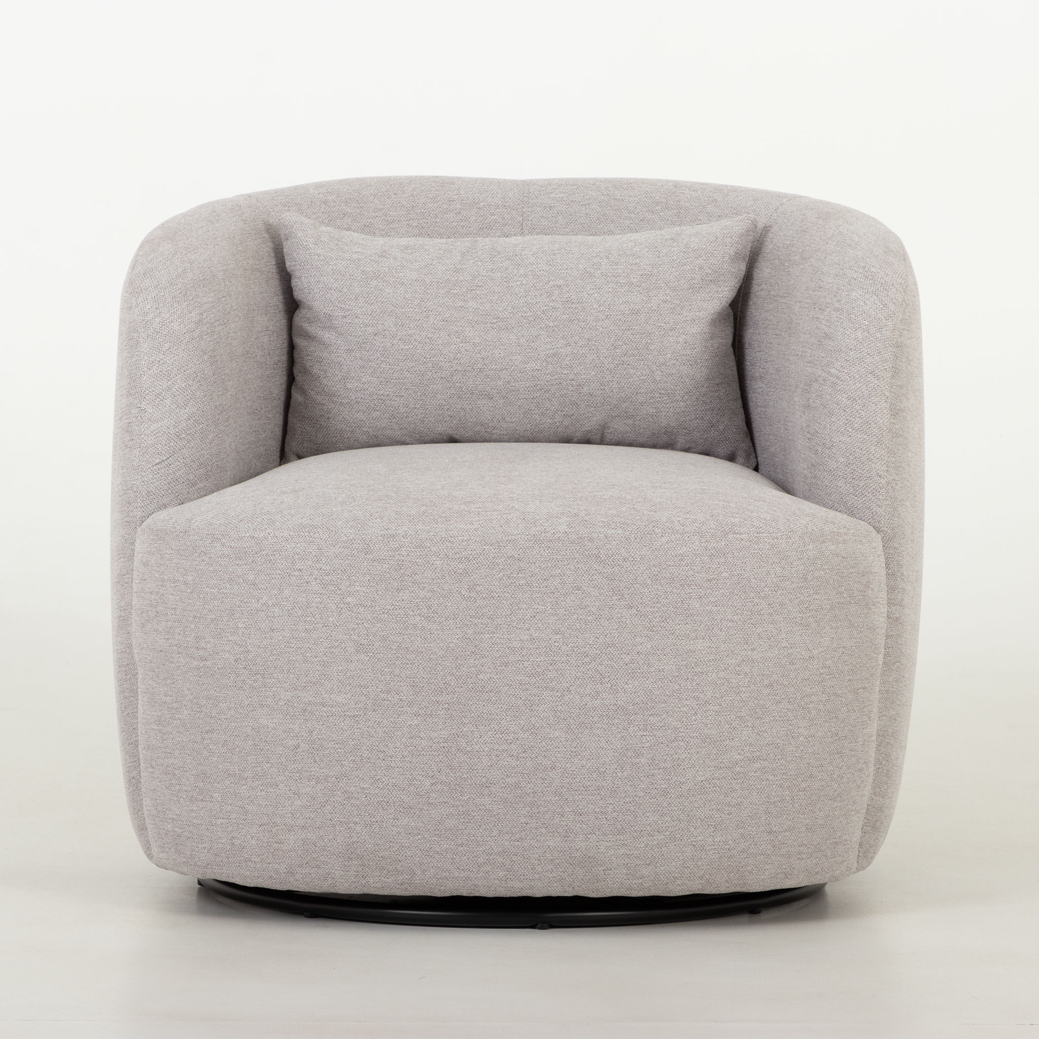 Karla Swivel Chair, Light Grey