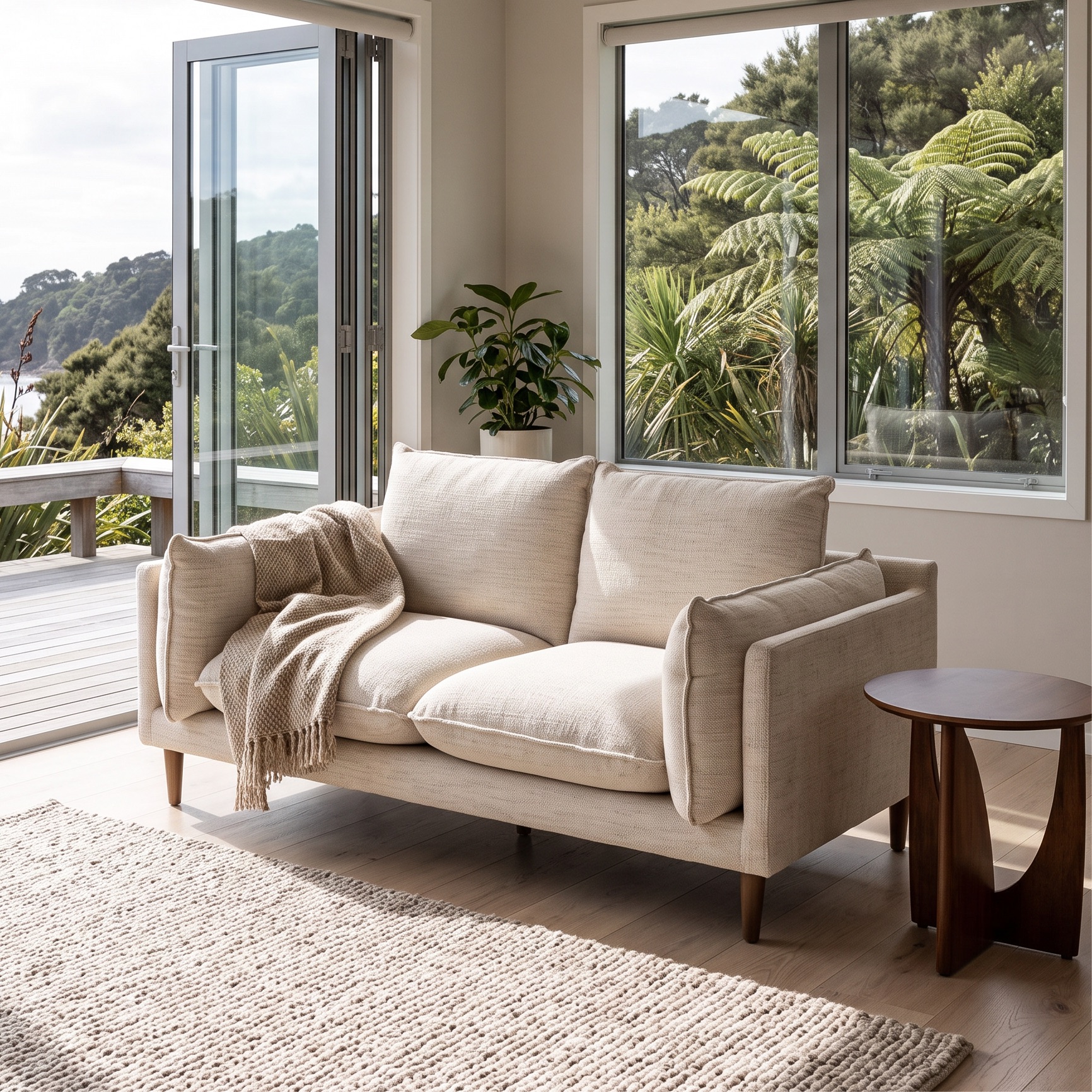 Alina 2 Seater Sofa, Ivory
