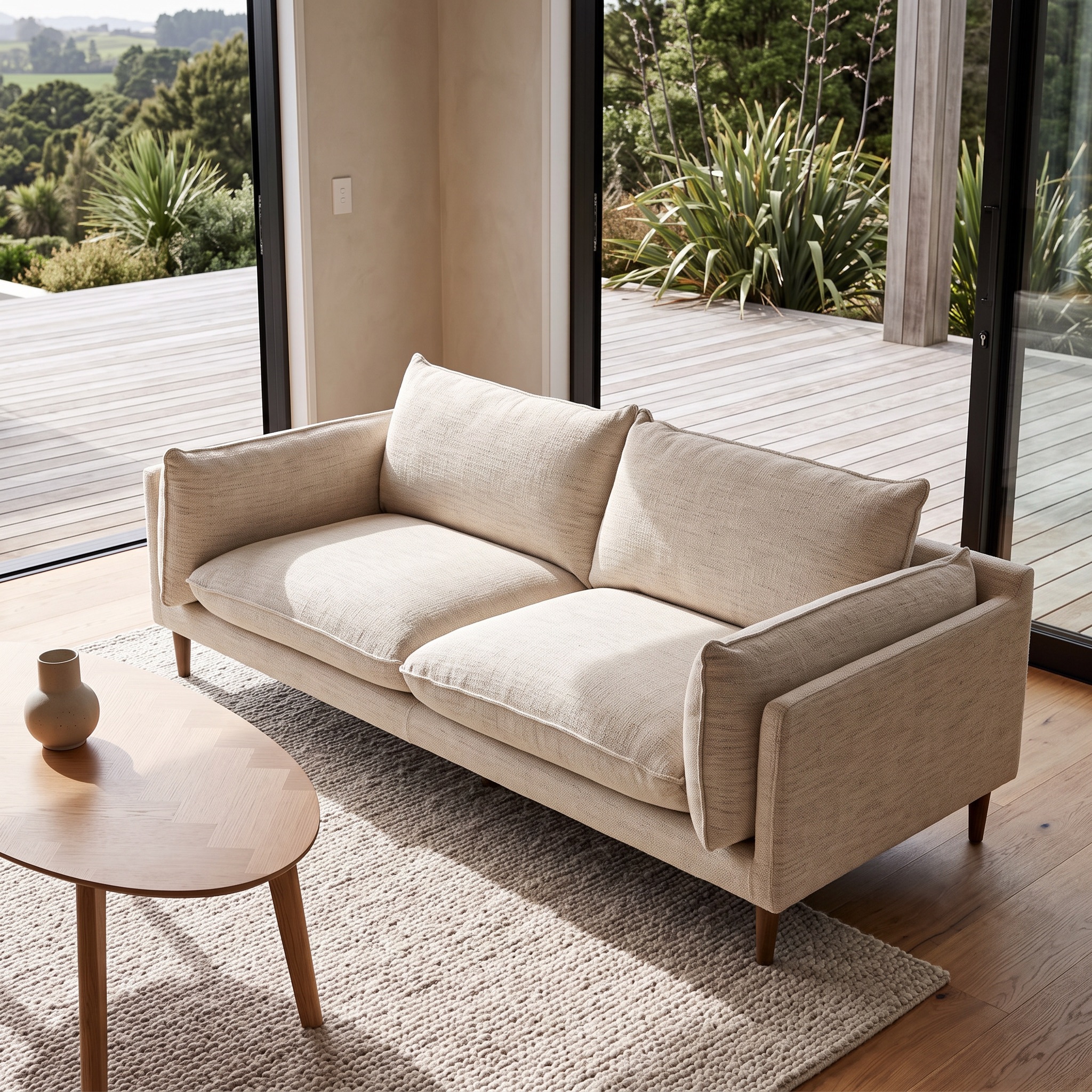 Alina 3 Seater Sofa, Ivory