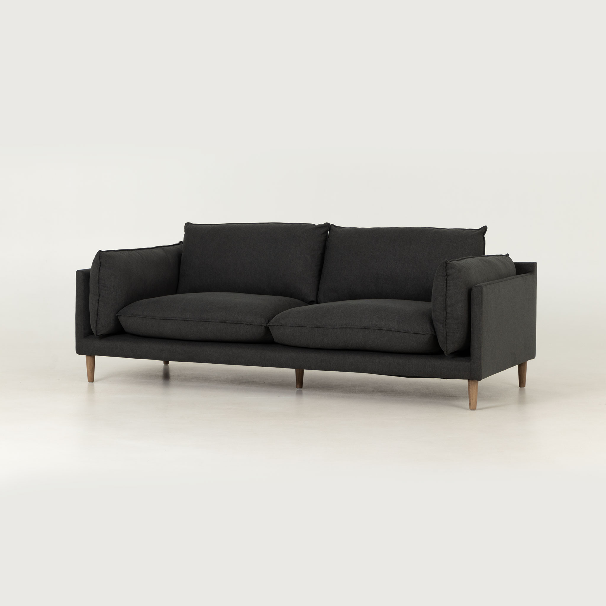 Alina 3 Seater Sofa, Charcoal