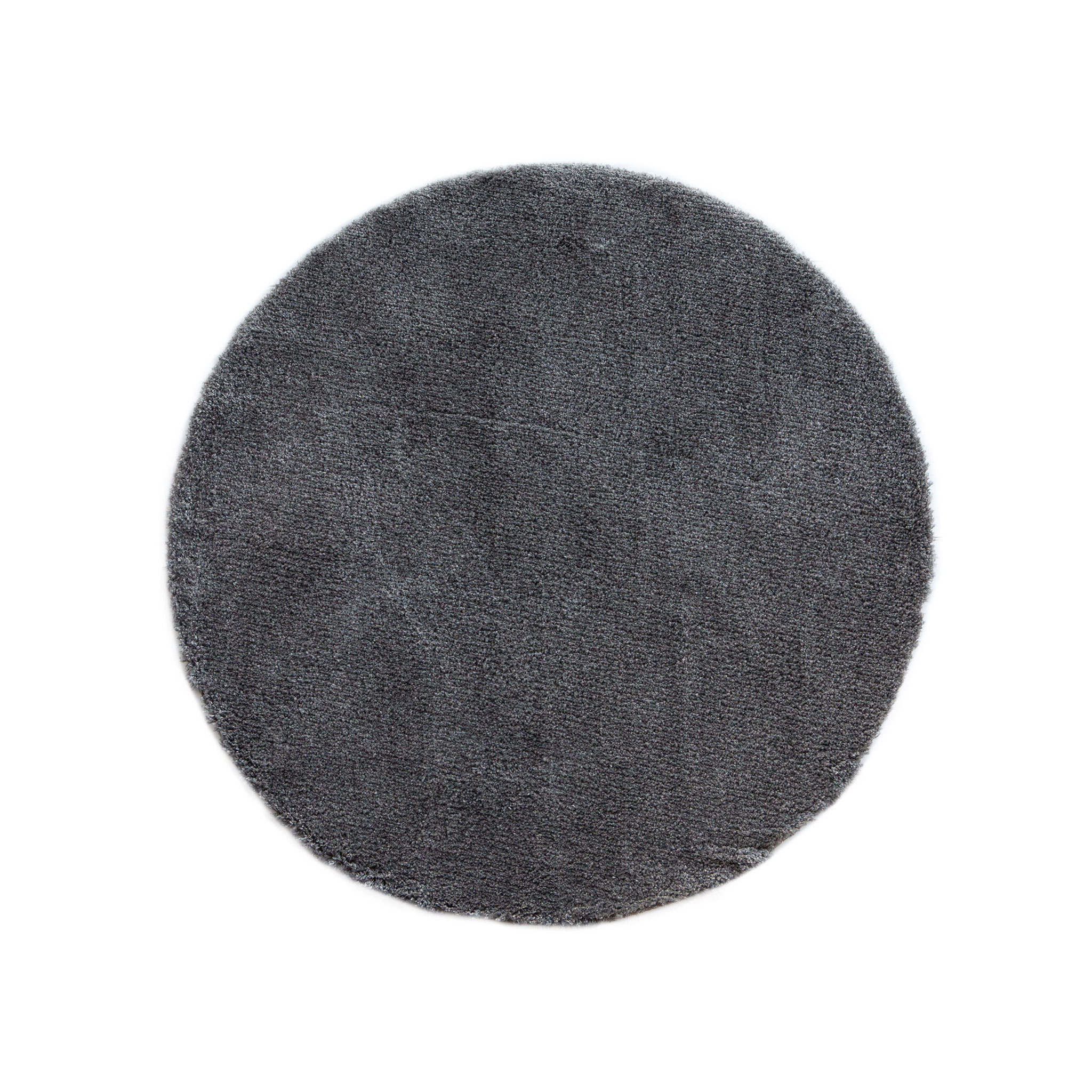 Signature Rugs Nomadic Round Rug - 200 x 200 cm, Dark Grey