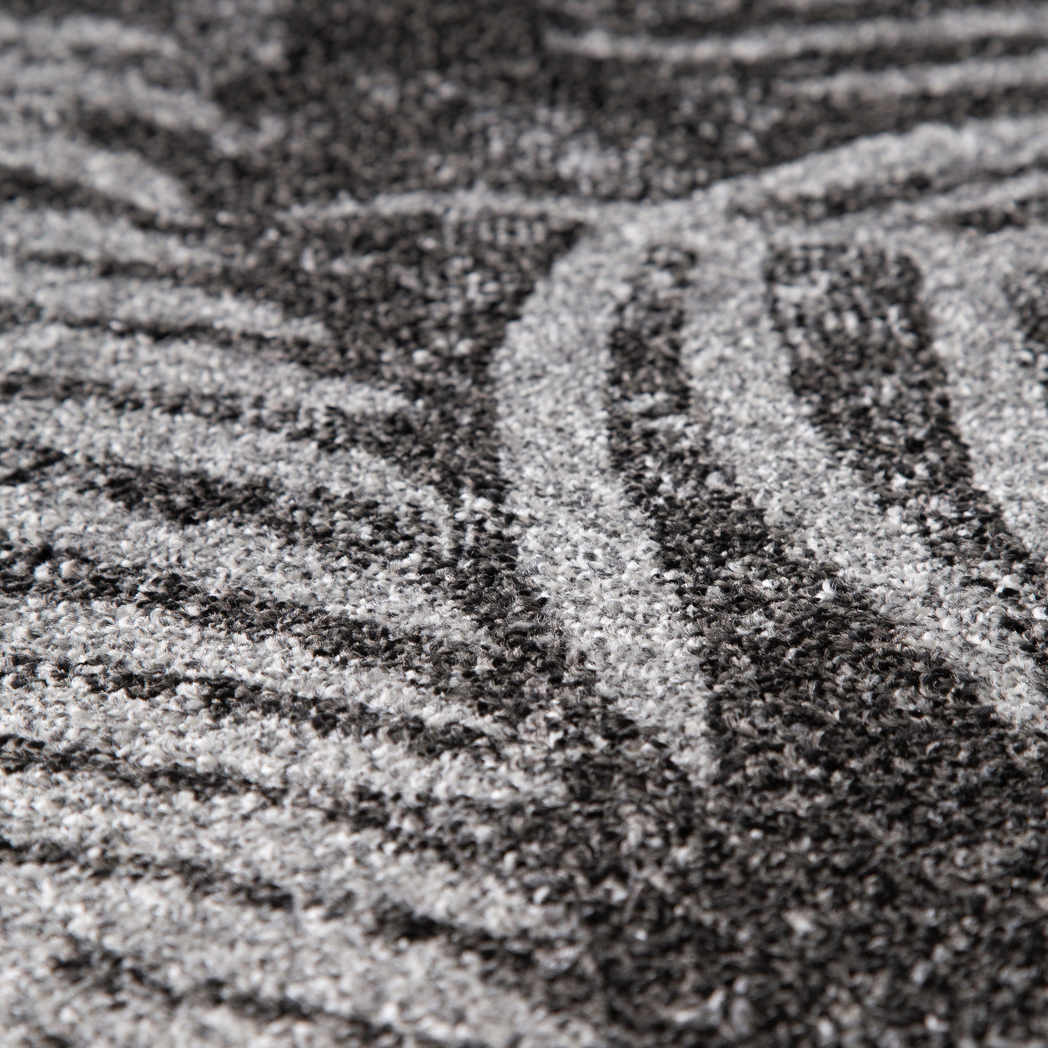 Signature Rugs Asana Botanica Rug - 160 x 230 cm, Black/Light Grey