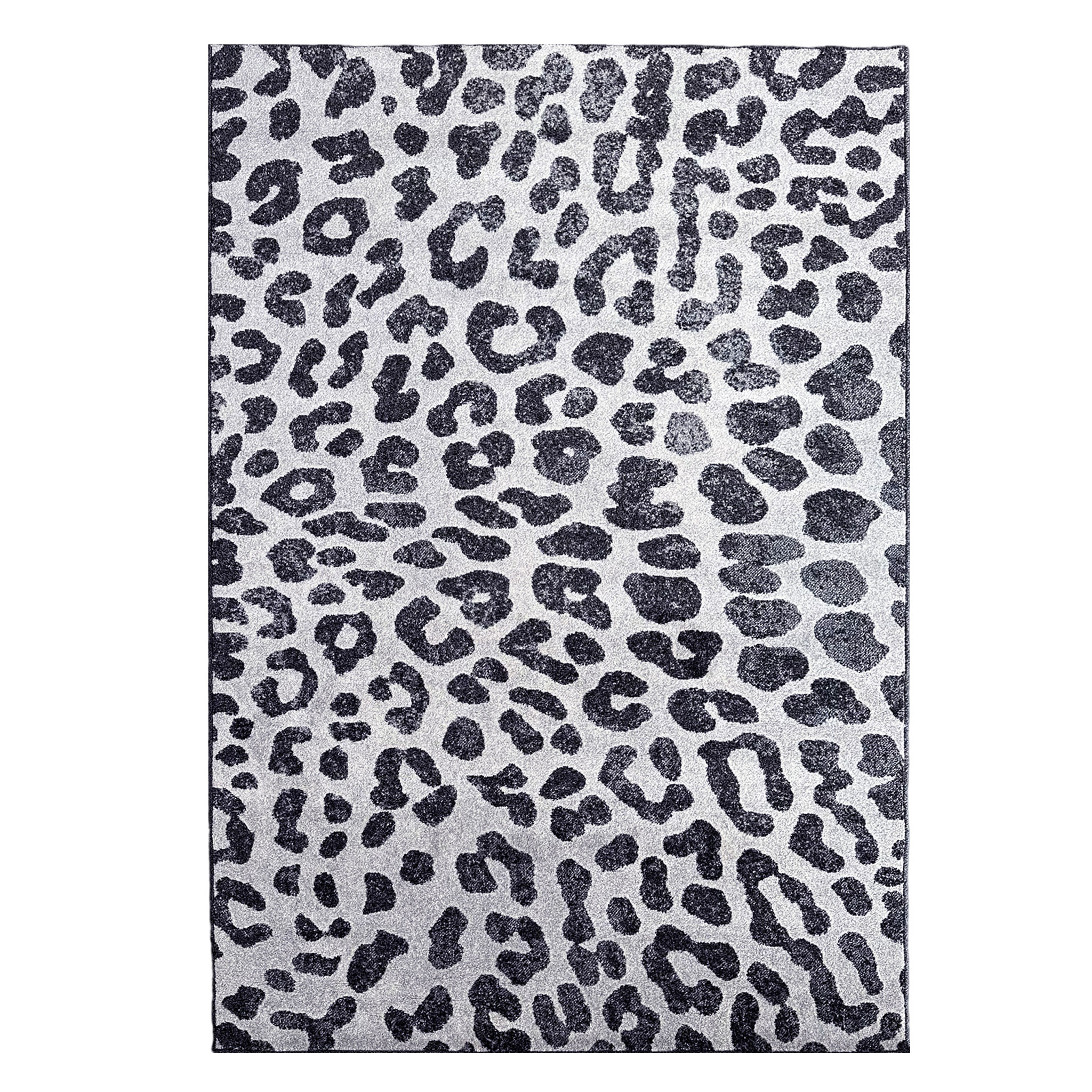 Signature Rugs Asana Leopard Rug - 160 x 230 cm, Black/White
