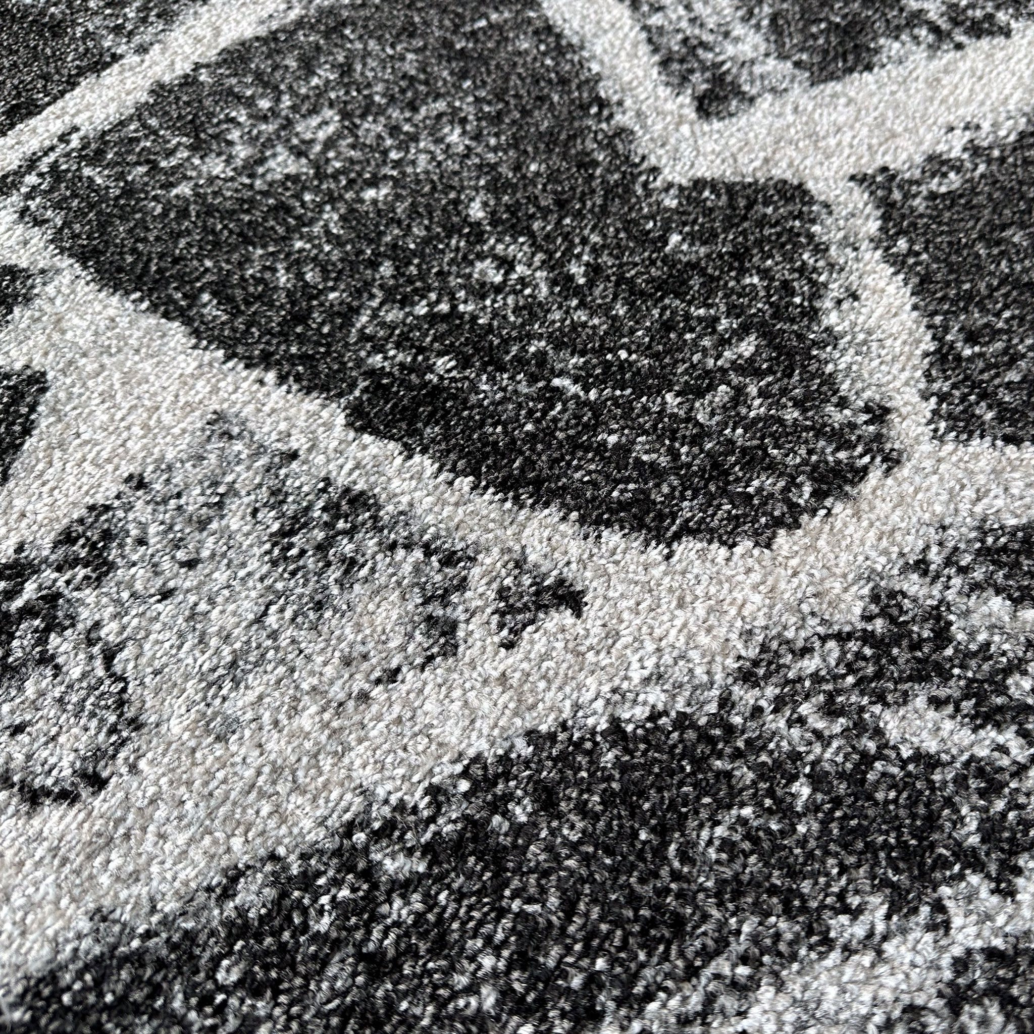 Signature Rugs Asana Stone Rug -  160 x 230 cm, Black/Grey