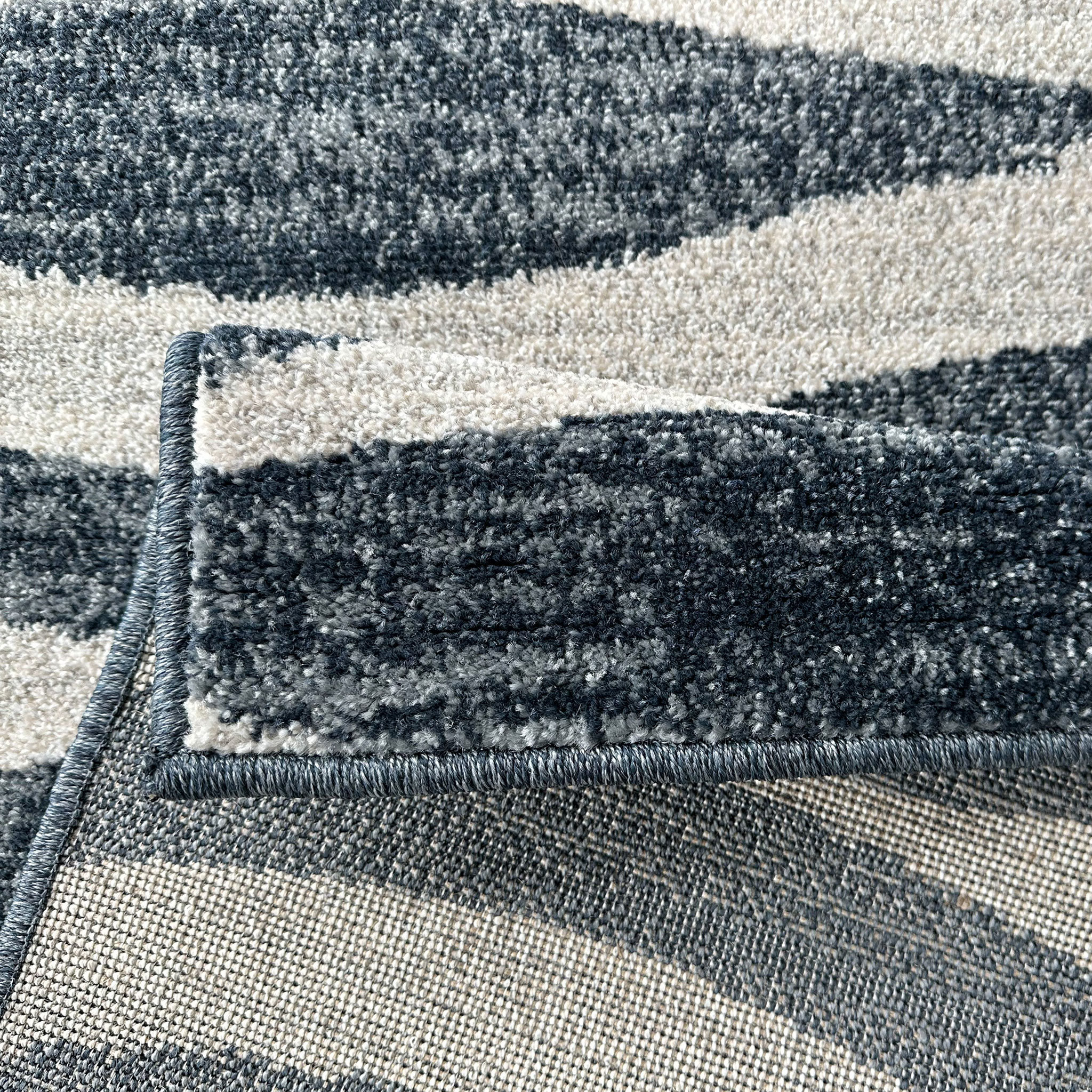 Signature Rugs Asana Wave Rug - 160 x 230 cm, Blue/Grey