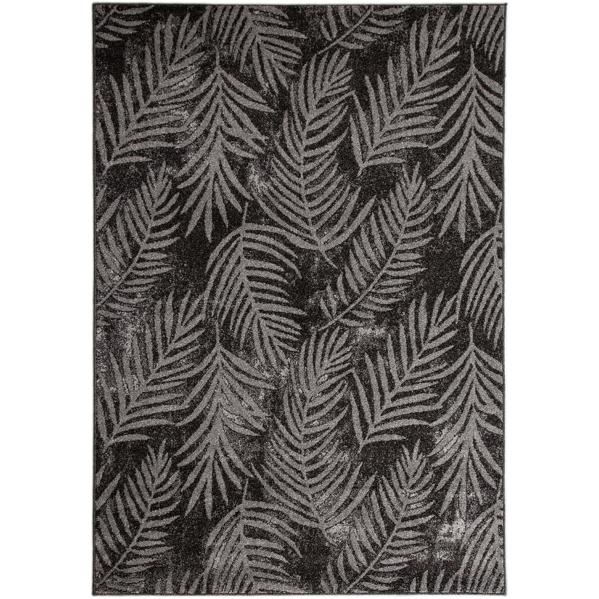 Signature Rugs Asana Botanica Rug - 200 x 300 cm, Light Grey/Black