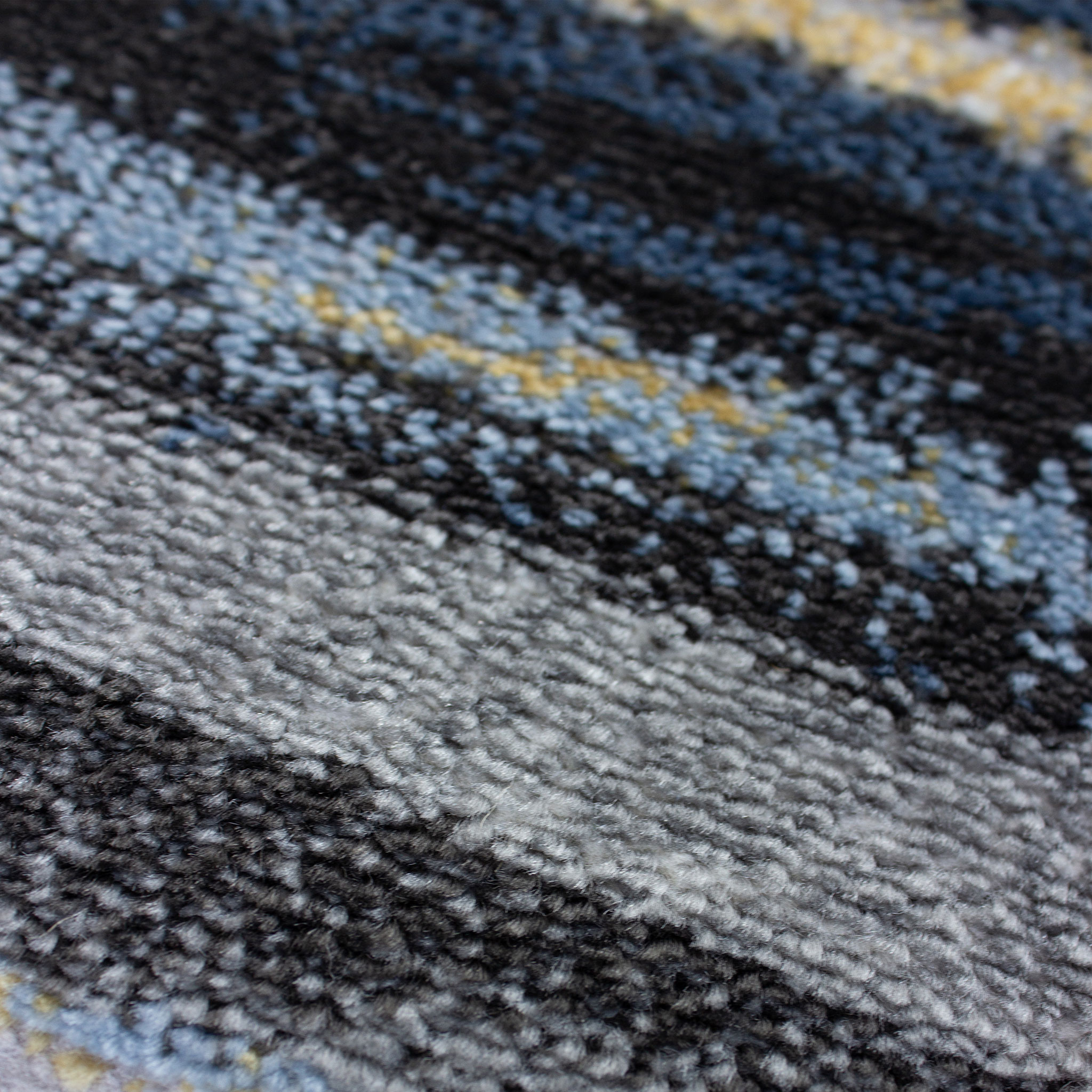 Signature Rugs Mina Fluid Rug - 120 x 170 cm, Blue/Gold Multi