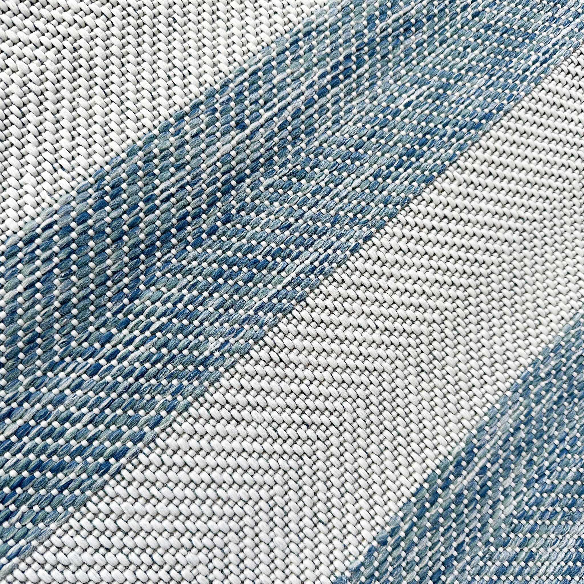 Signature Rugs Coast Outdoor Stripe Rug - 160 x 230  cm, Blue/White