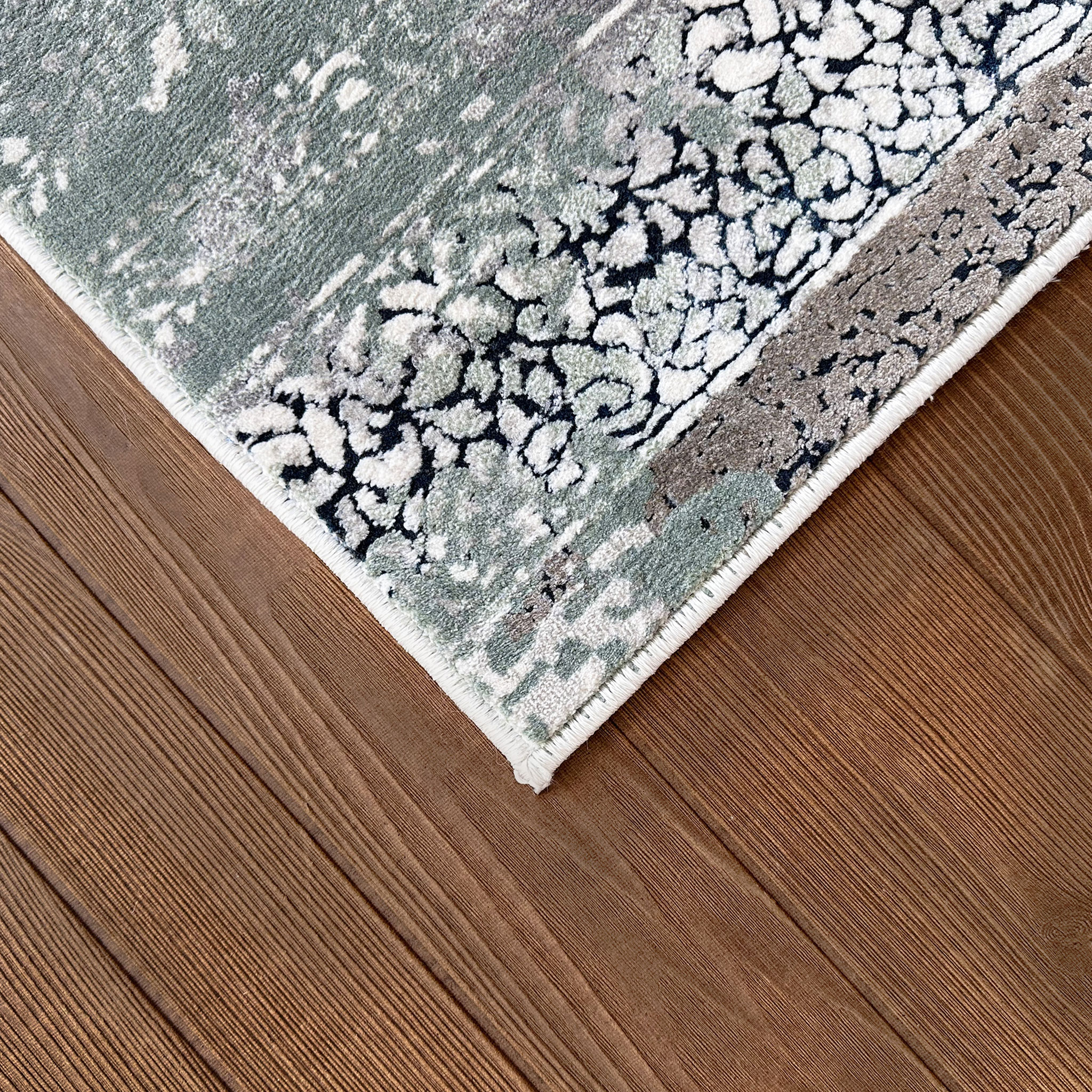 Signature Rugs Sloan Vintage Rug - 160 x 230 cm, Soft Green Multi