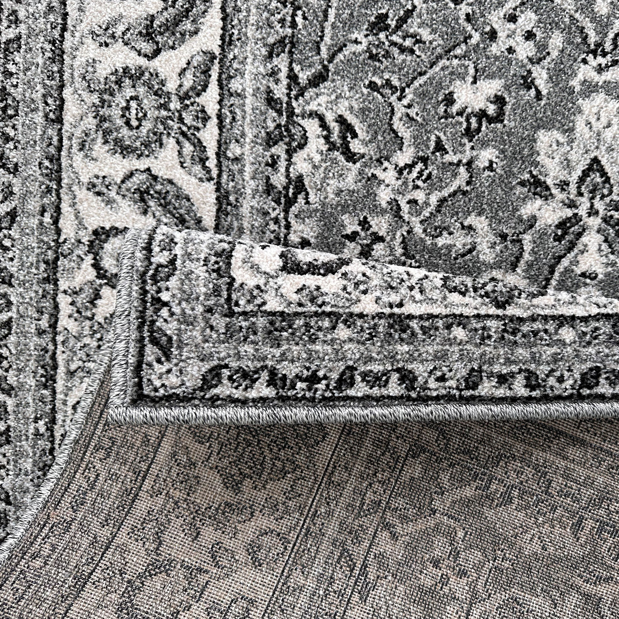 Signature Rugs Otto Persian Border Rug - 160 x 230 cm, Grey