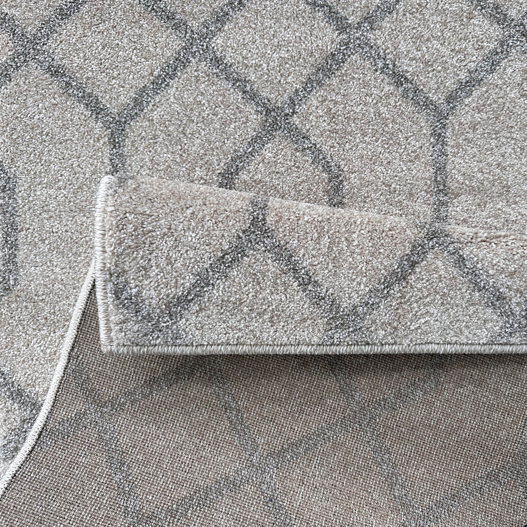 Signature Rugs Otto Geo Links Rug - 200 x 300 cm, Grey/Beige