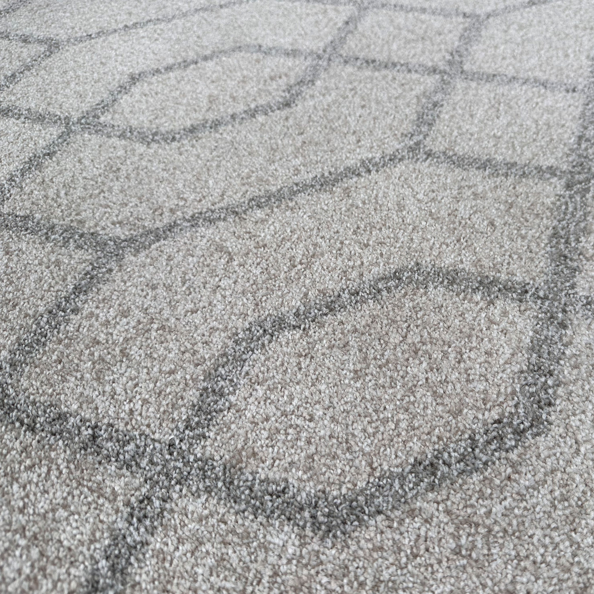 Signature Rugs Otto Geo Links Rug - 200 x 300 cm, Grey/Beige