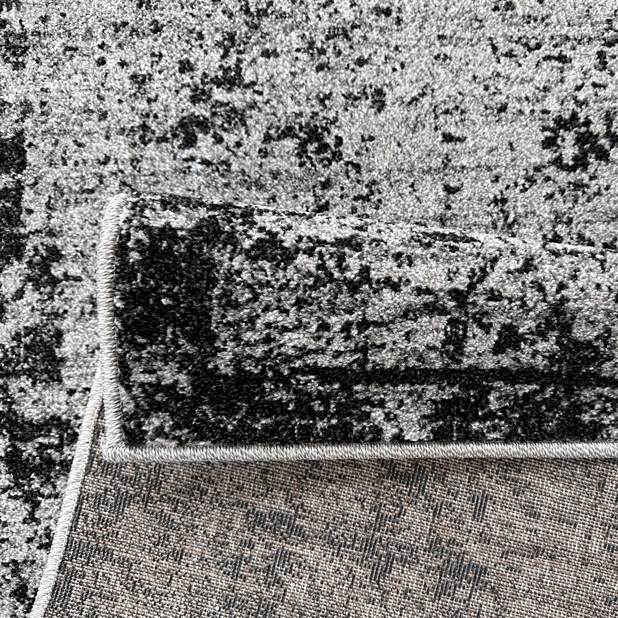 Signature Rugs Otto Vintage Medallion Rug - 200 x 300 cm, Grey/Black