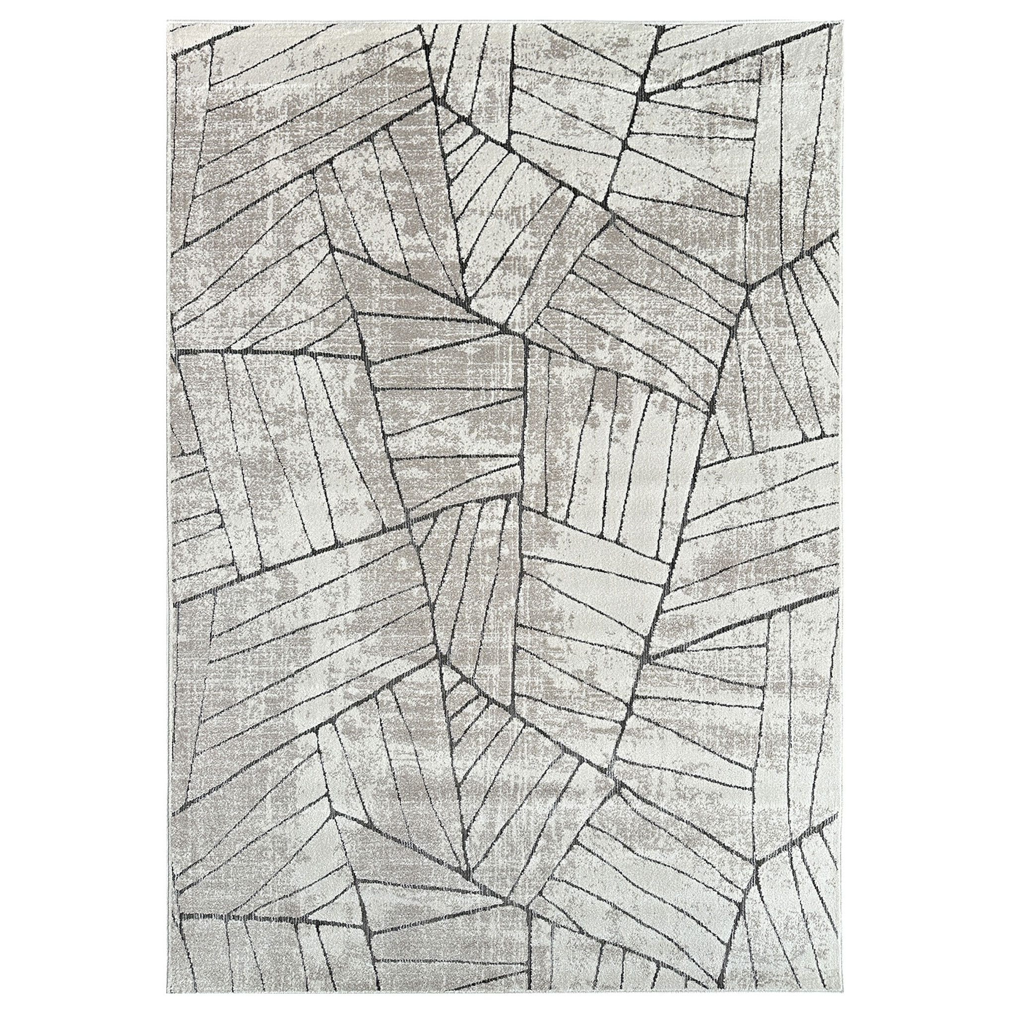 Signature Rugs Sandstone Geometric Rug - 200 x 290 cm, Beige/Brown