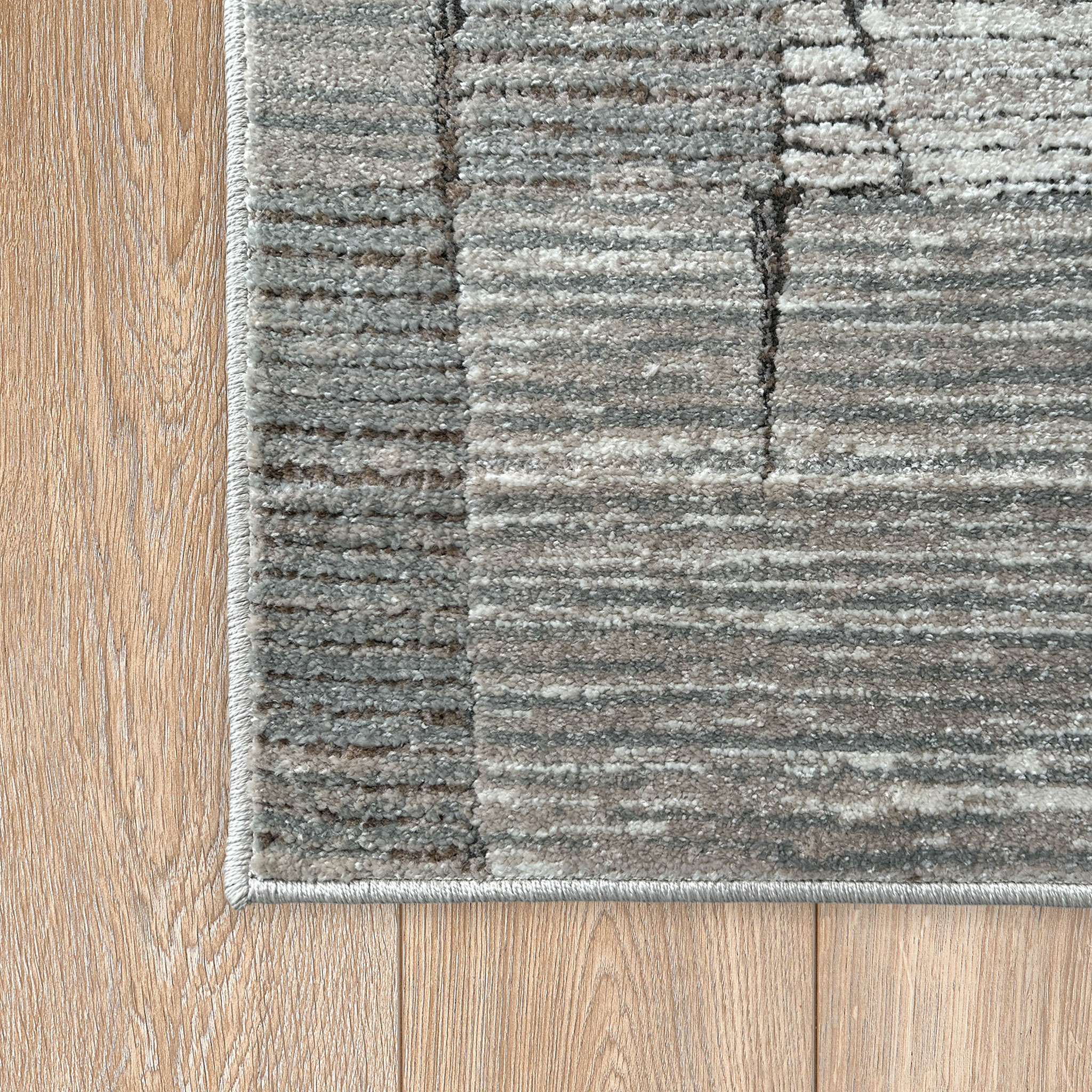 Signature Rugs Sandstone Inlay Rug - 200 x 290 cm, Beige/Brown