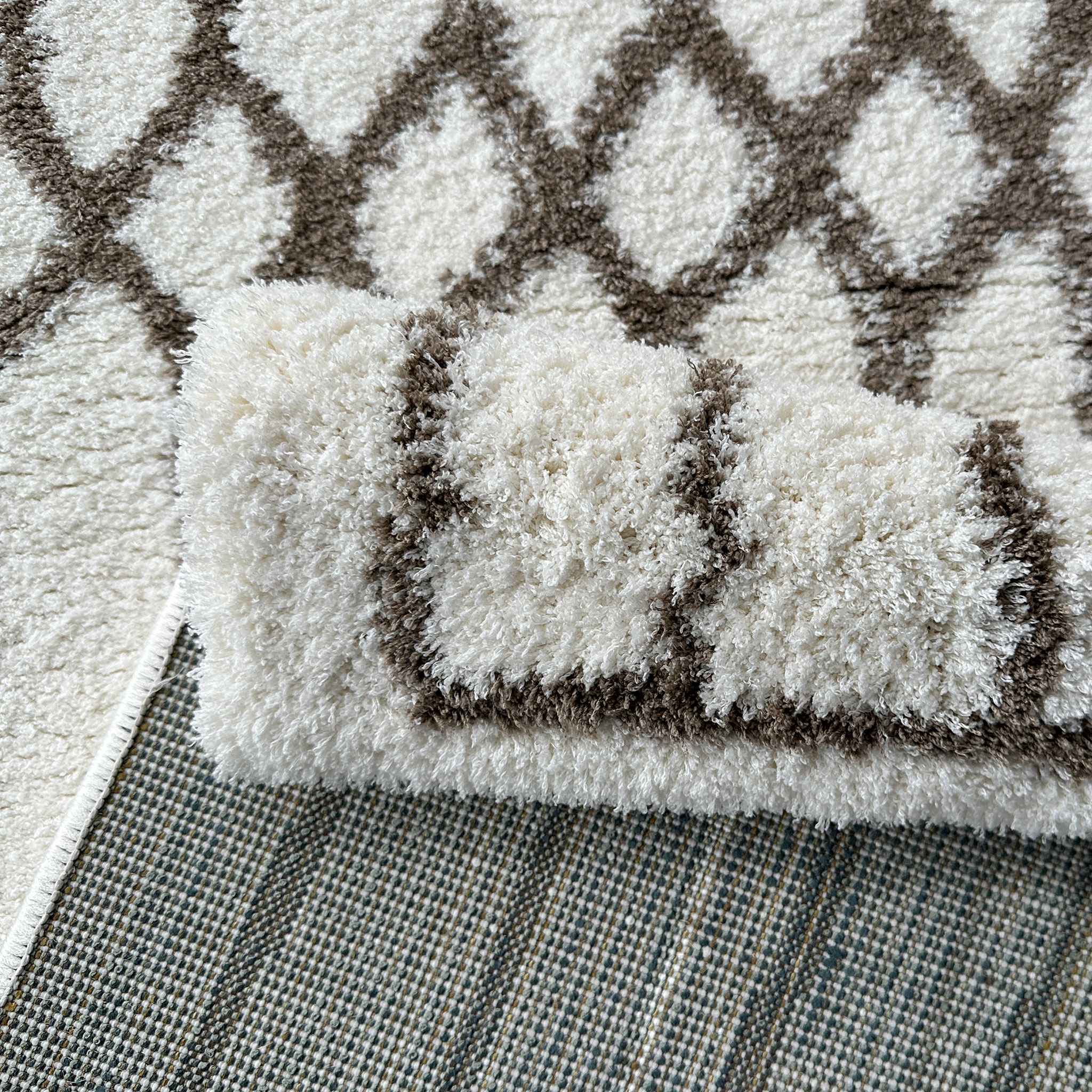 Signature Rugs Aida Moroc Rug - 160 x 230 cm, White & Brown