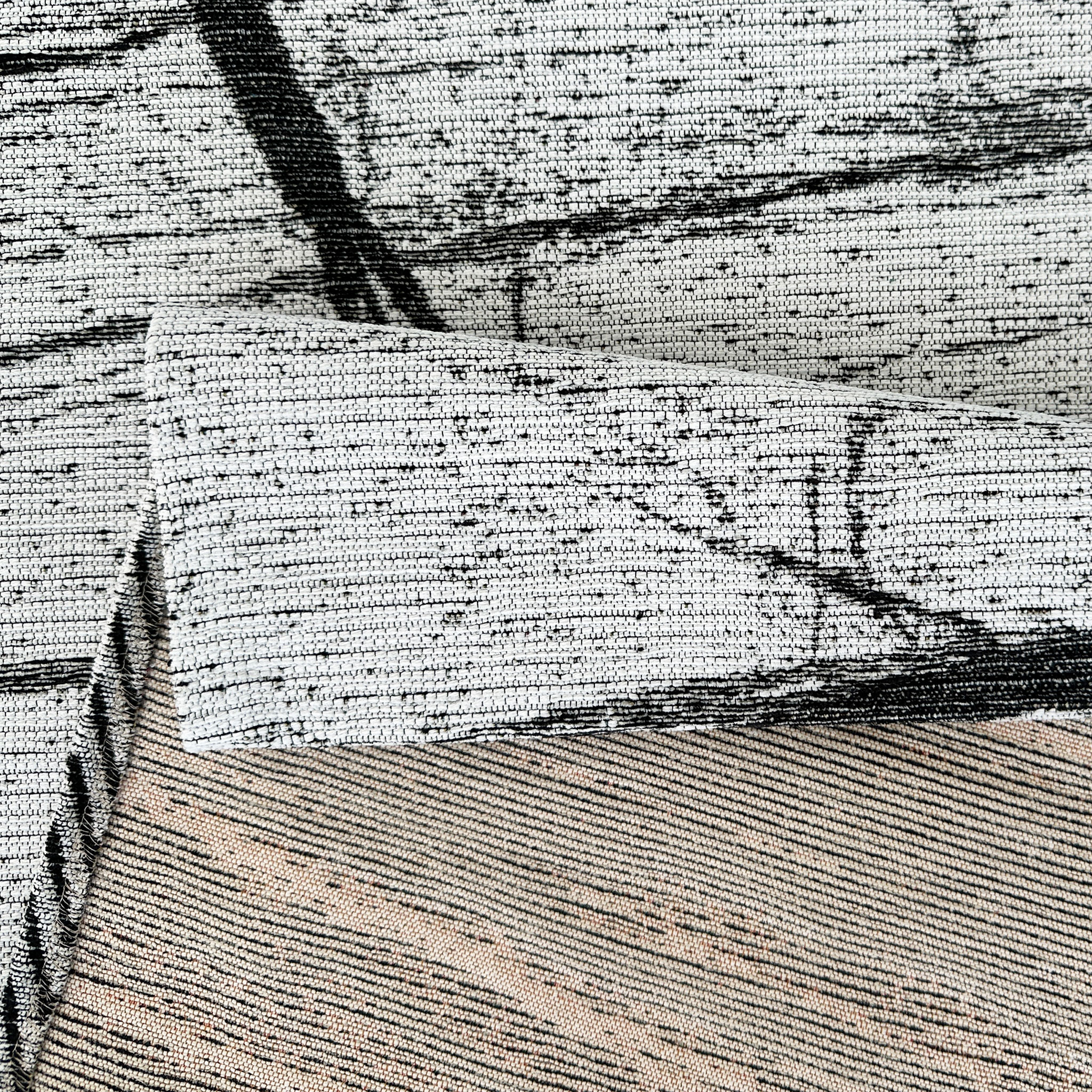 Signature Rugs Aubrey Bianc Rug - 80 x 300 cm, White/Black