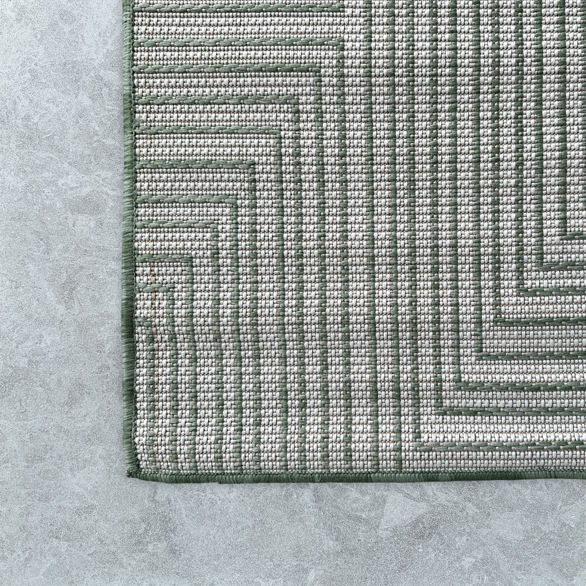 Signature Rugs Porto Axis Rug - 120 x 170 cm, Green/White