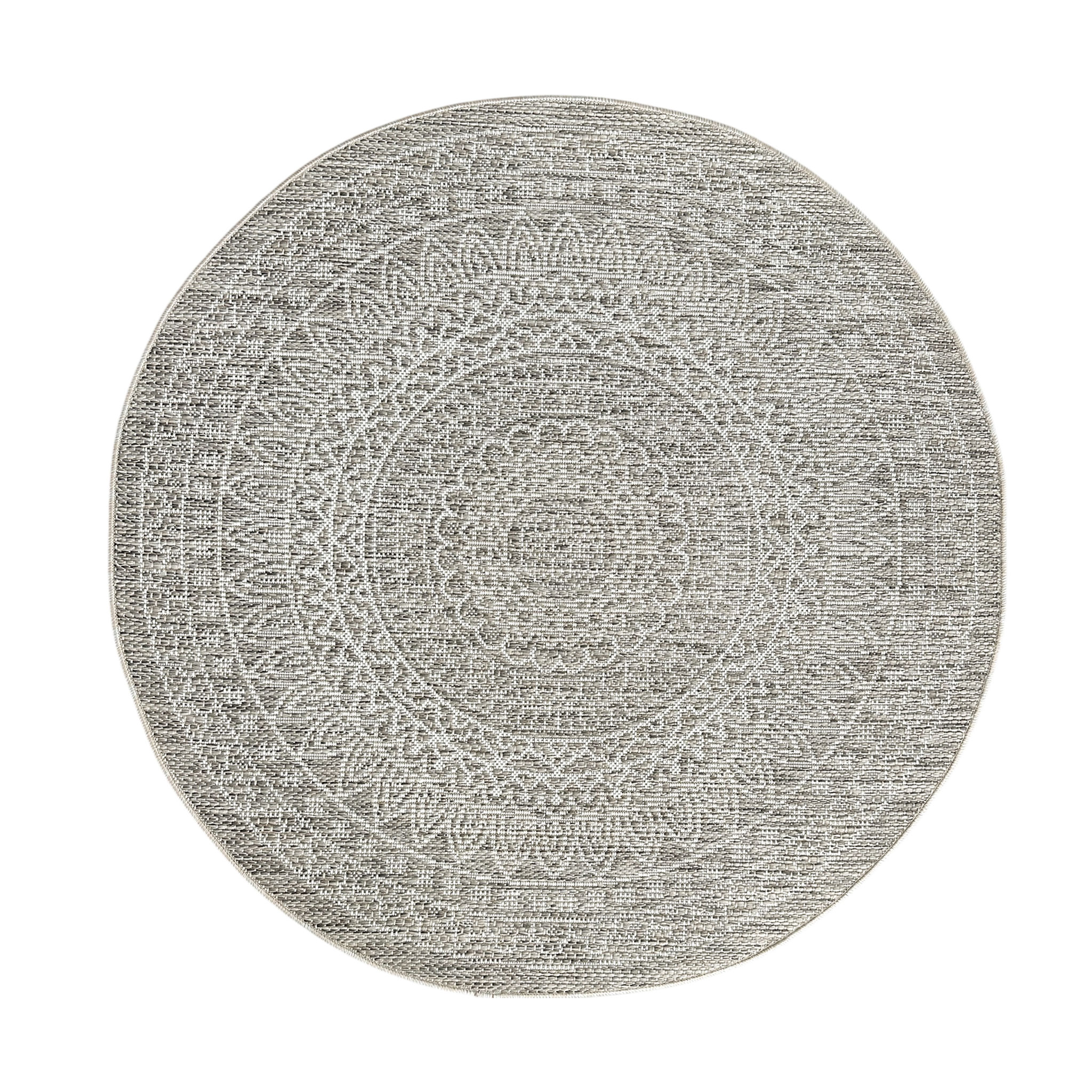 Signature Rugs Porto Loom Round Rug - 120 cm, Taupe