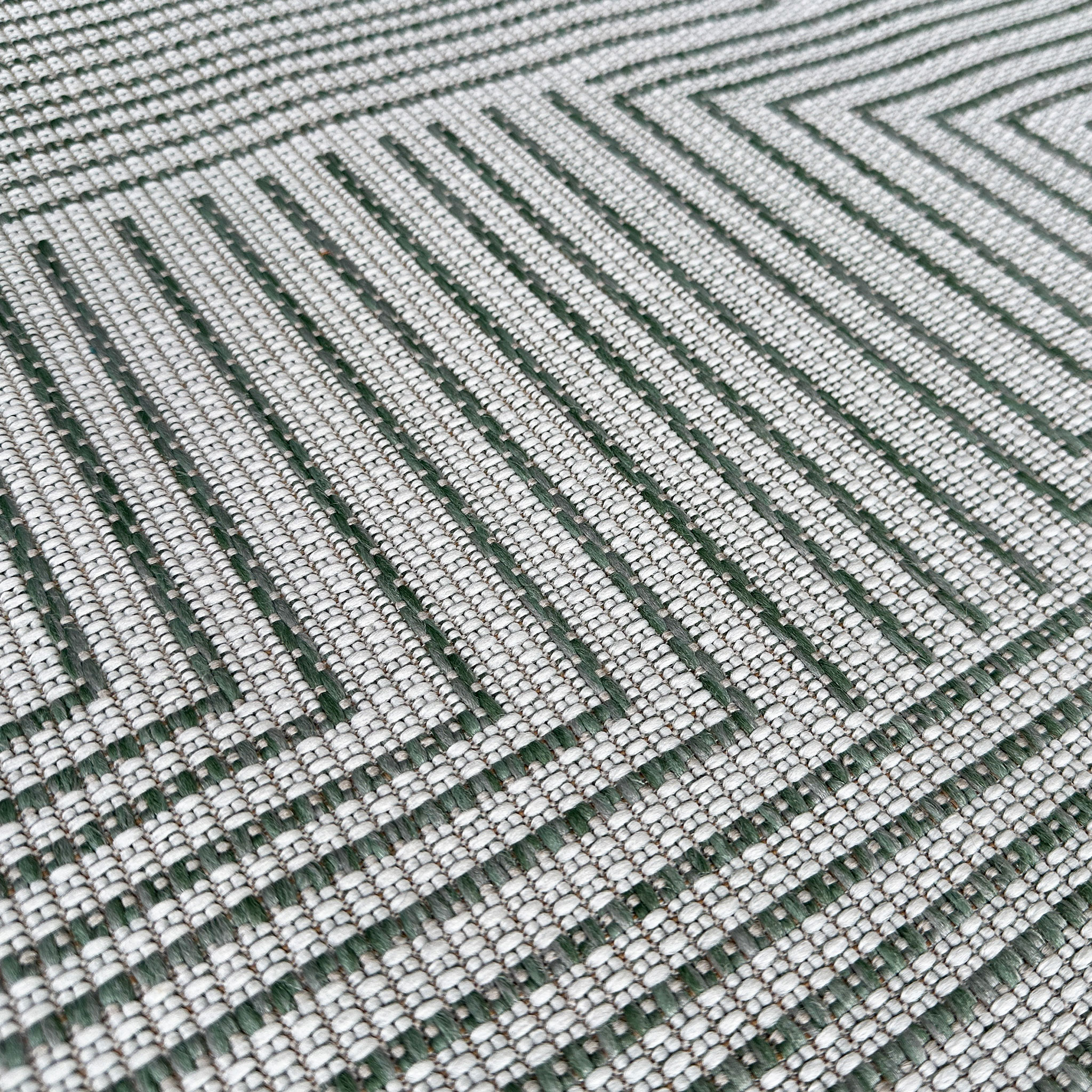 Signature Rugs Porto Axis Rug - 160 x 230 cm, Green/White