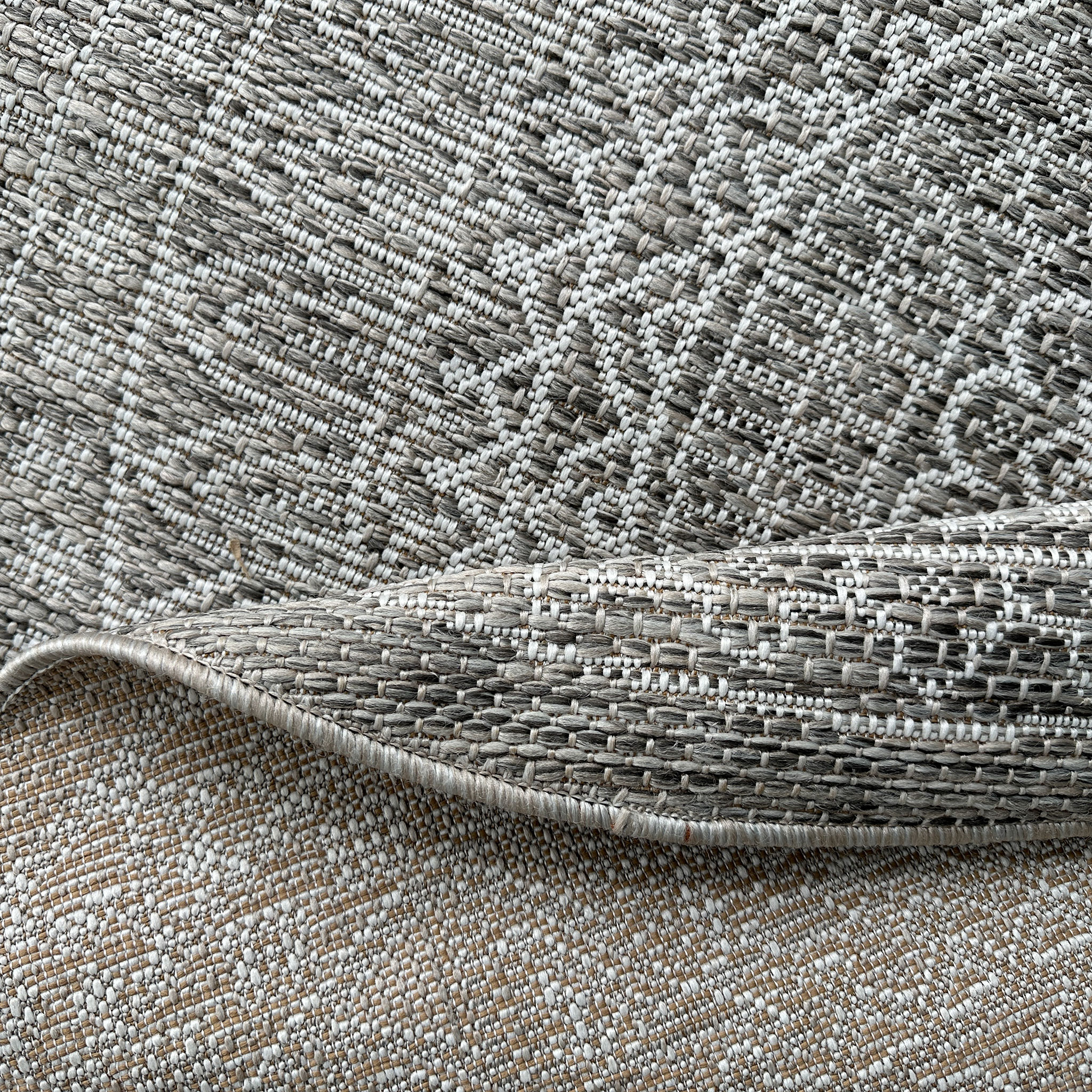 Signature Rugs Porto Loom Round Rug - 200 cm, Taupe