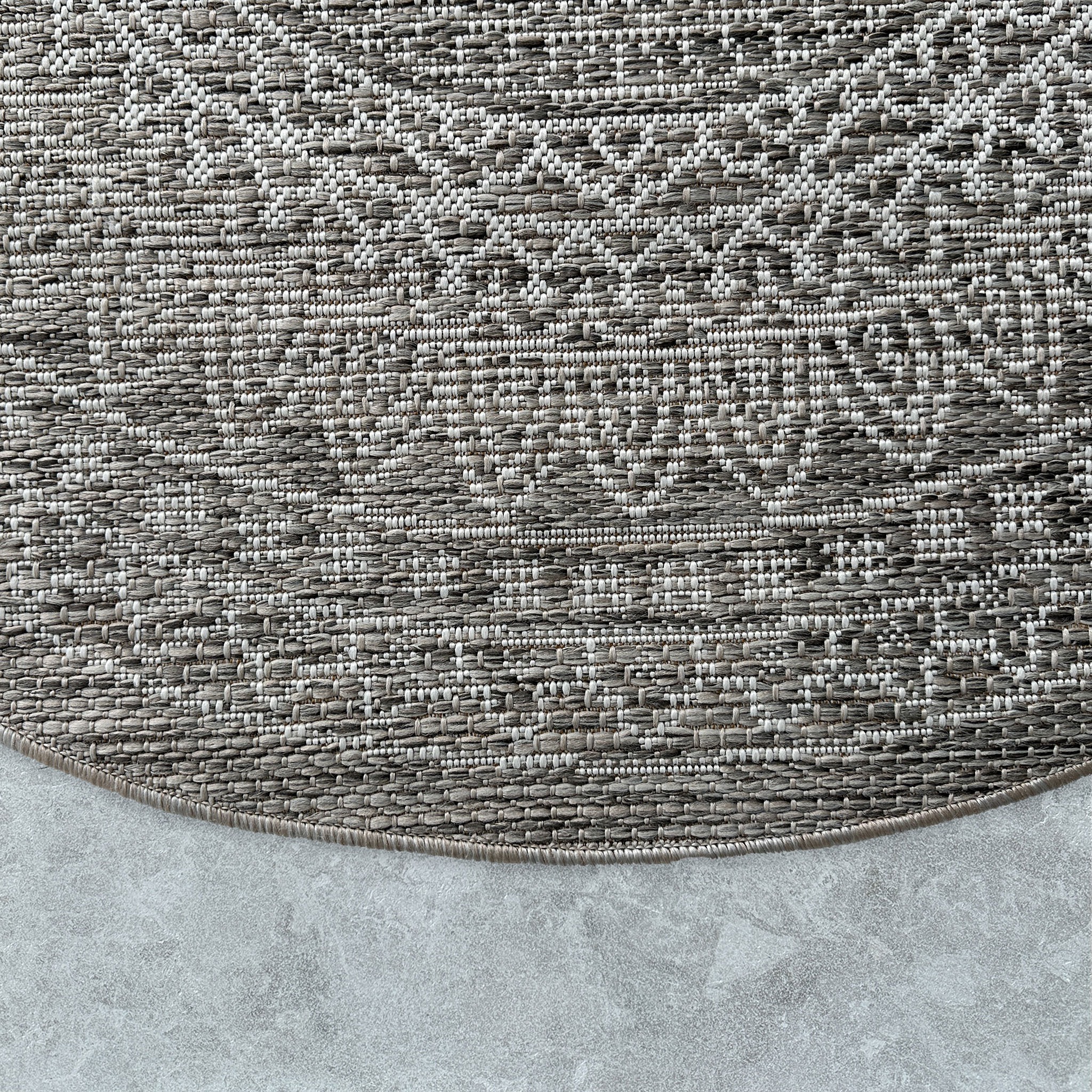 Signature Rugs Porto Loom Round Rug - 200 cm, Taupe