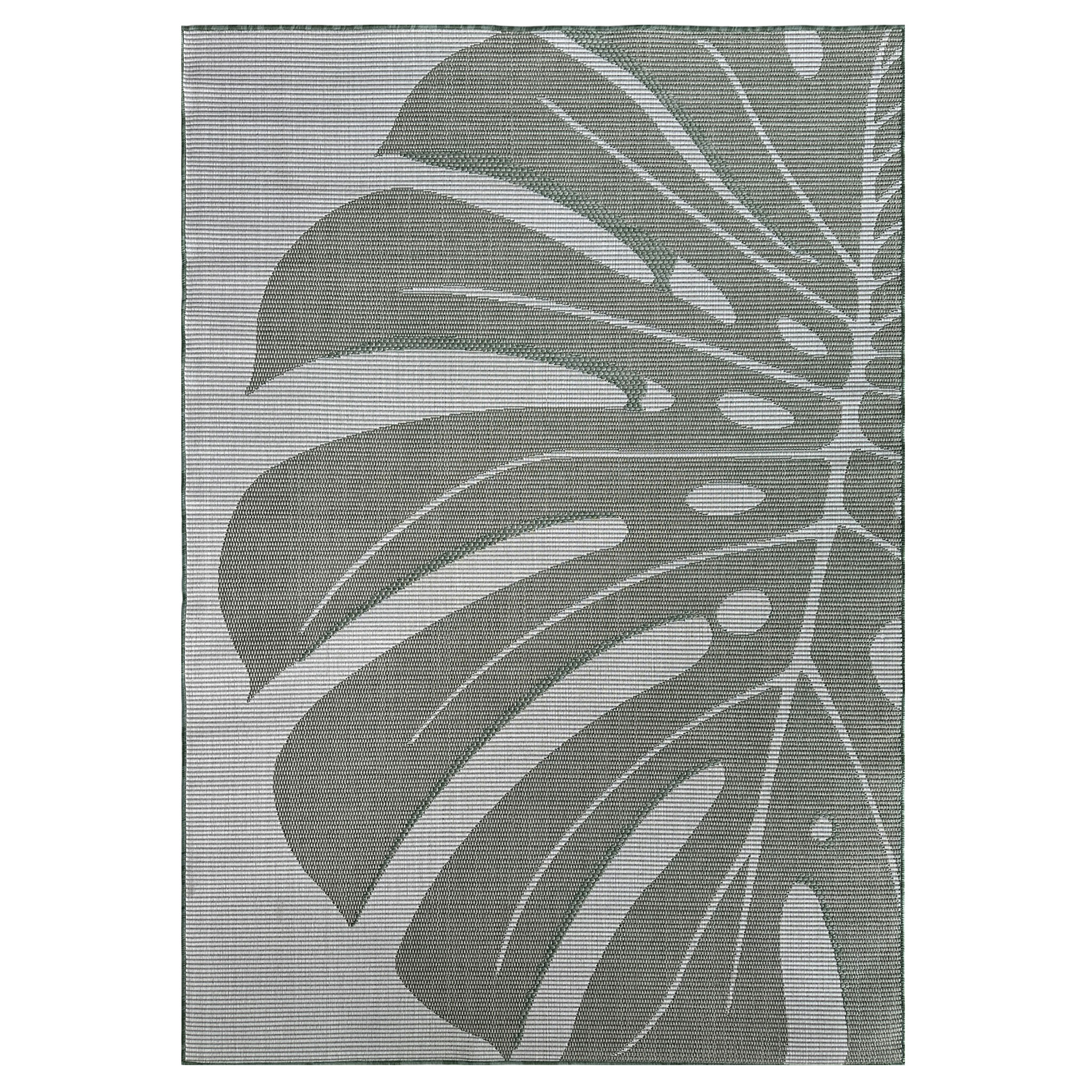 Signature Rugs Porto Tropica Rug - 200 x 290 cm, Green/Taupe