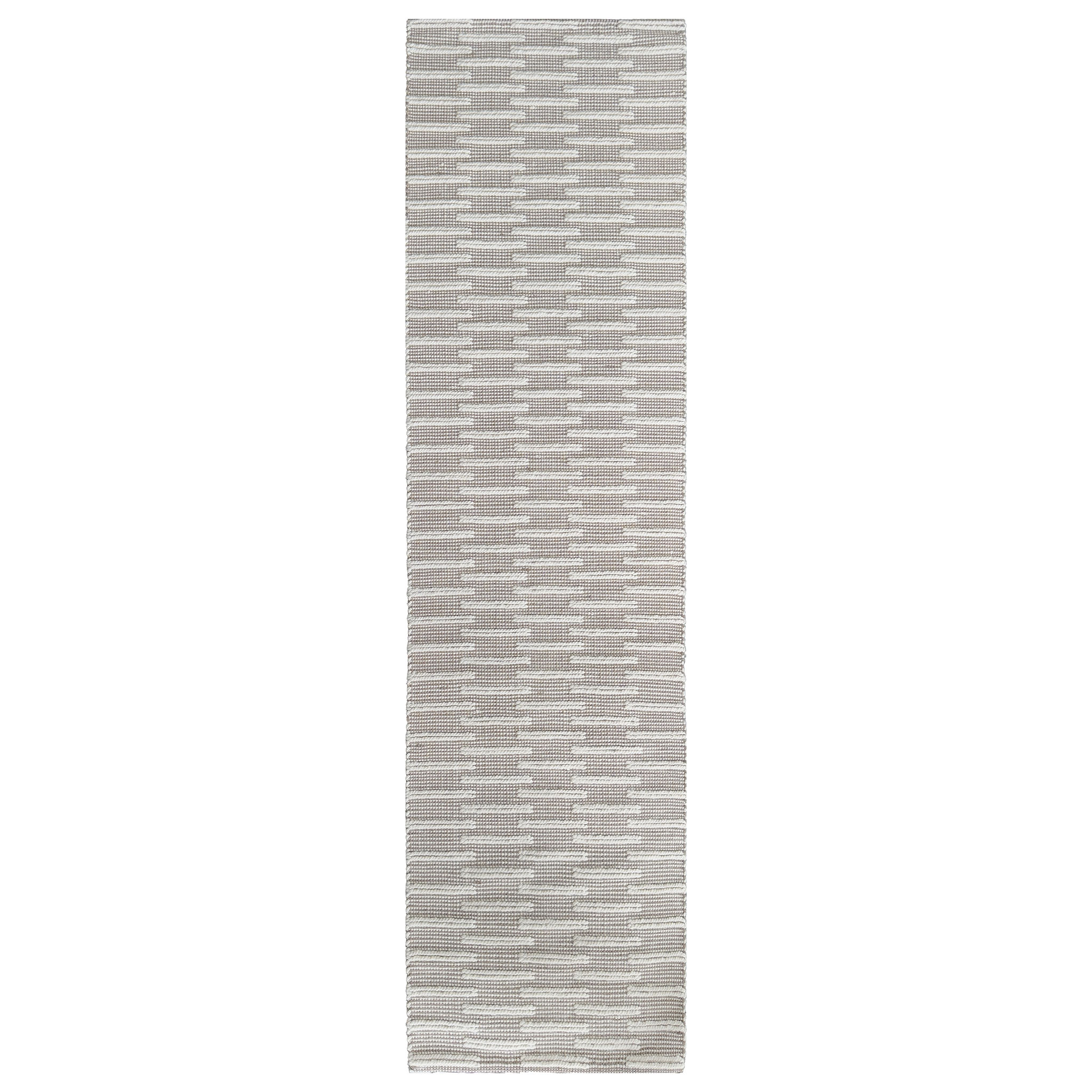 Signature Rugs Ridge Rug - 80 x 300 cm, Ivory/Beige
