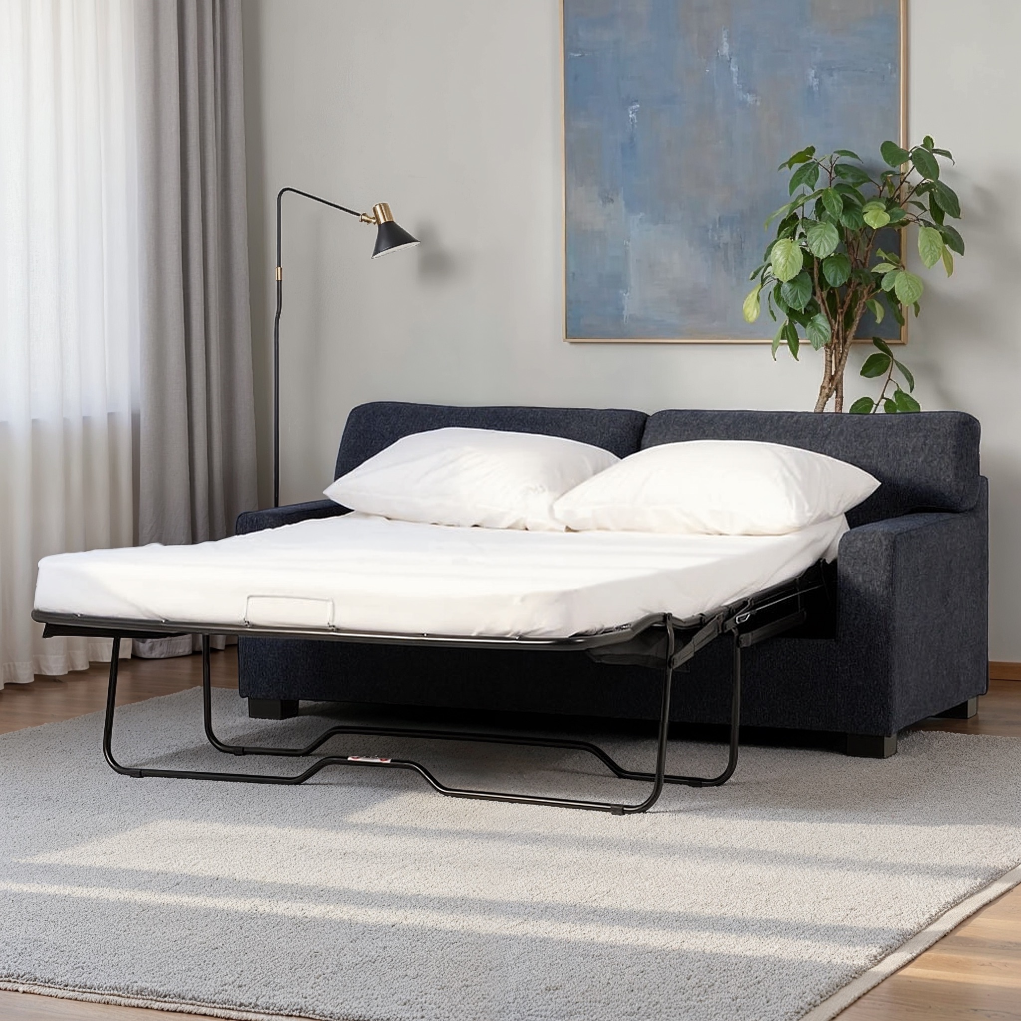 Baxter Sofa Bed, Blue