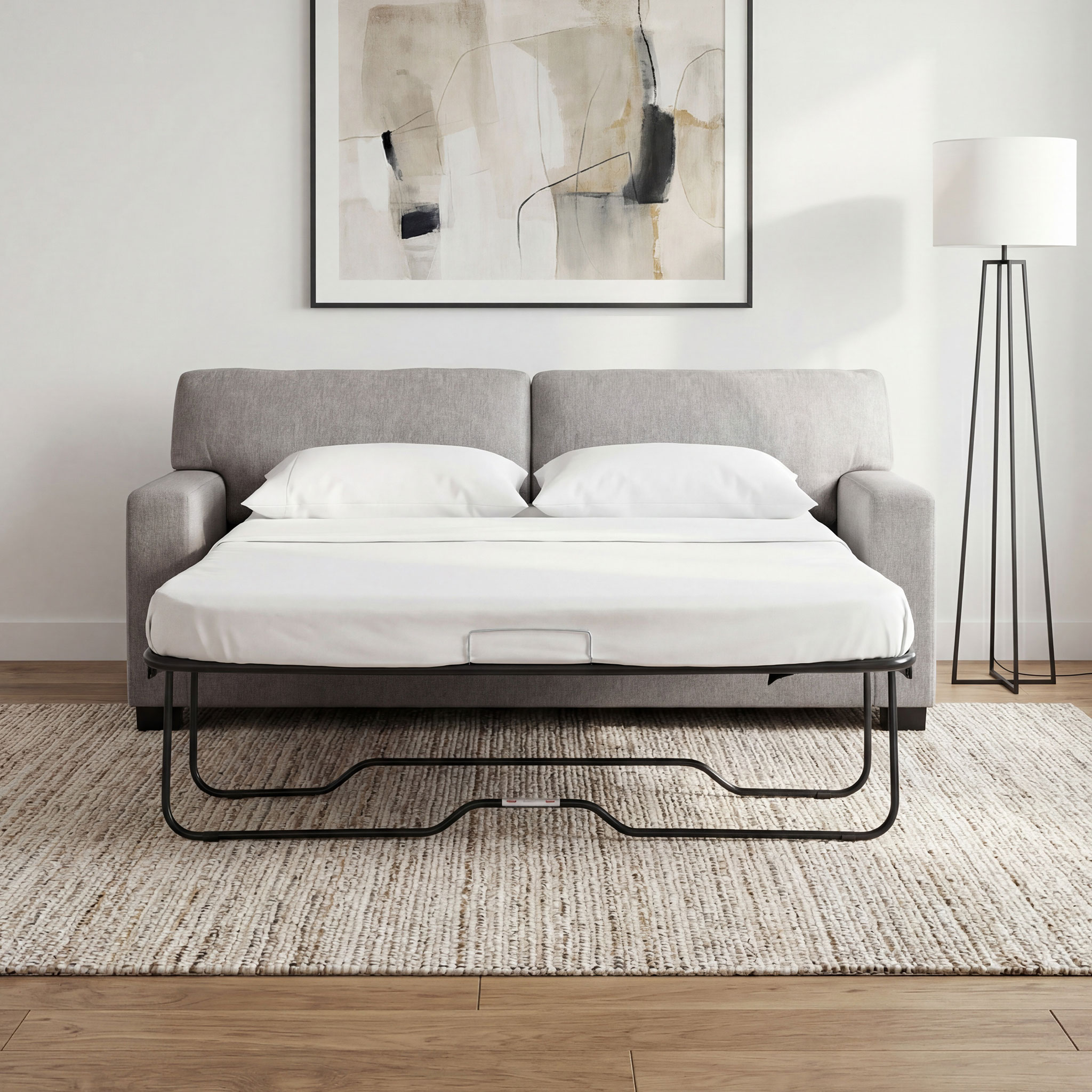 Baxter Sofa Bed, Light Grey