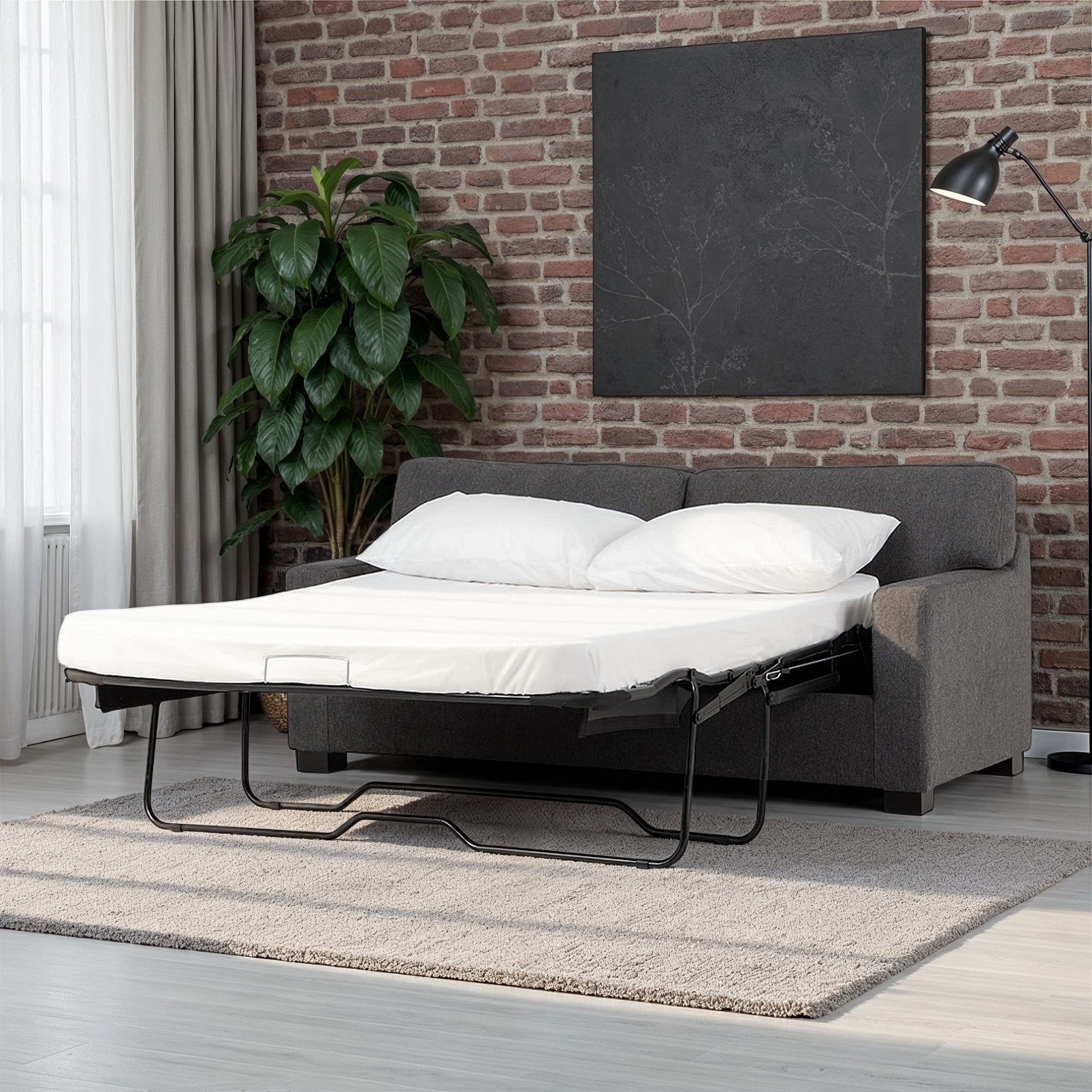 Baxter Sofa Bed, Dark Grey