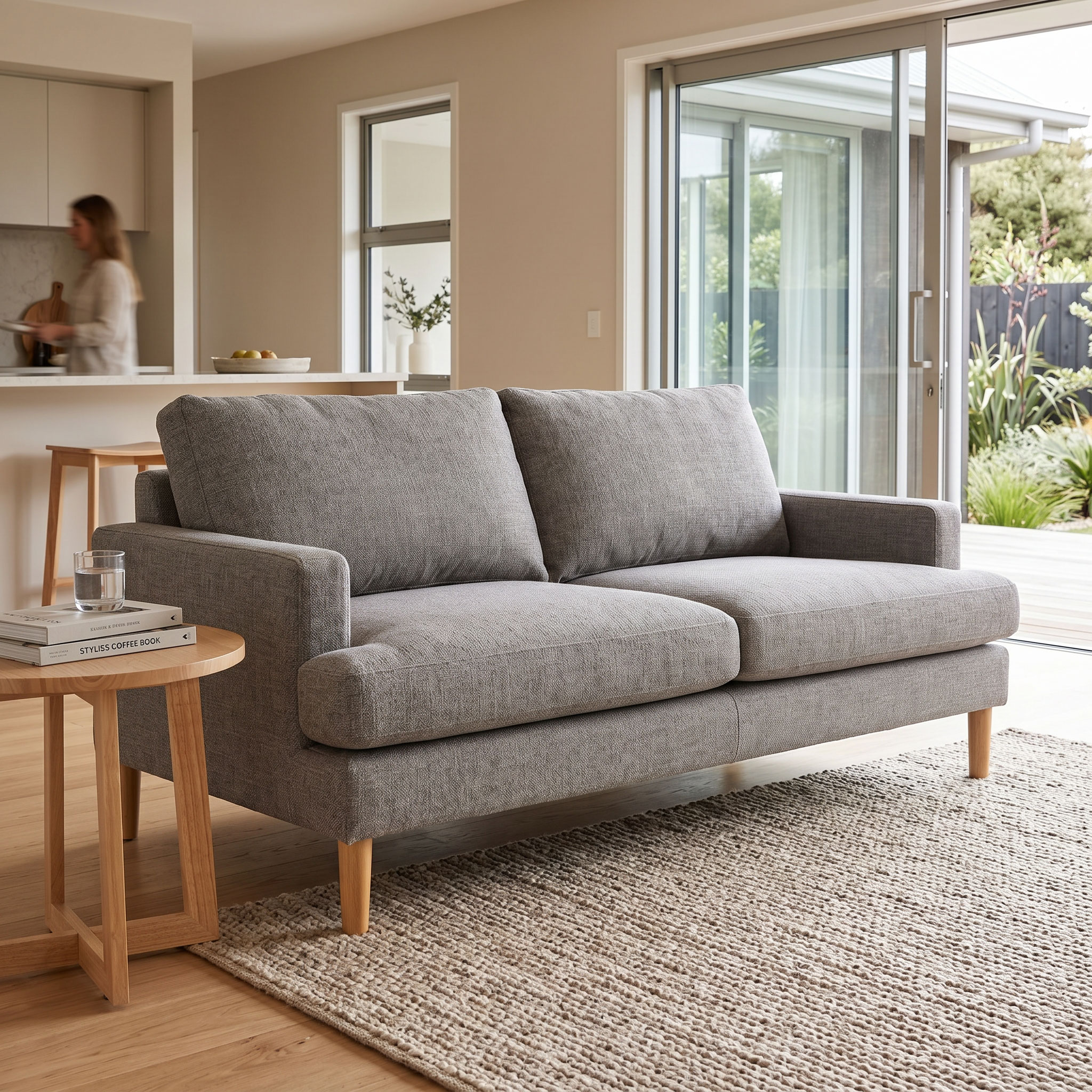 Brooklyn 2 Seater Sofa, Grey