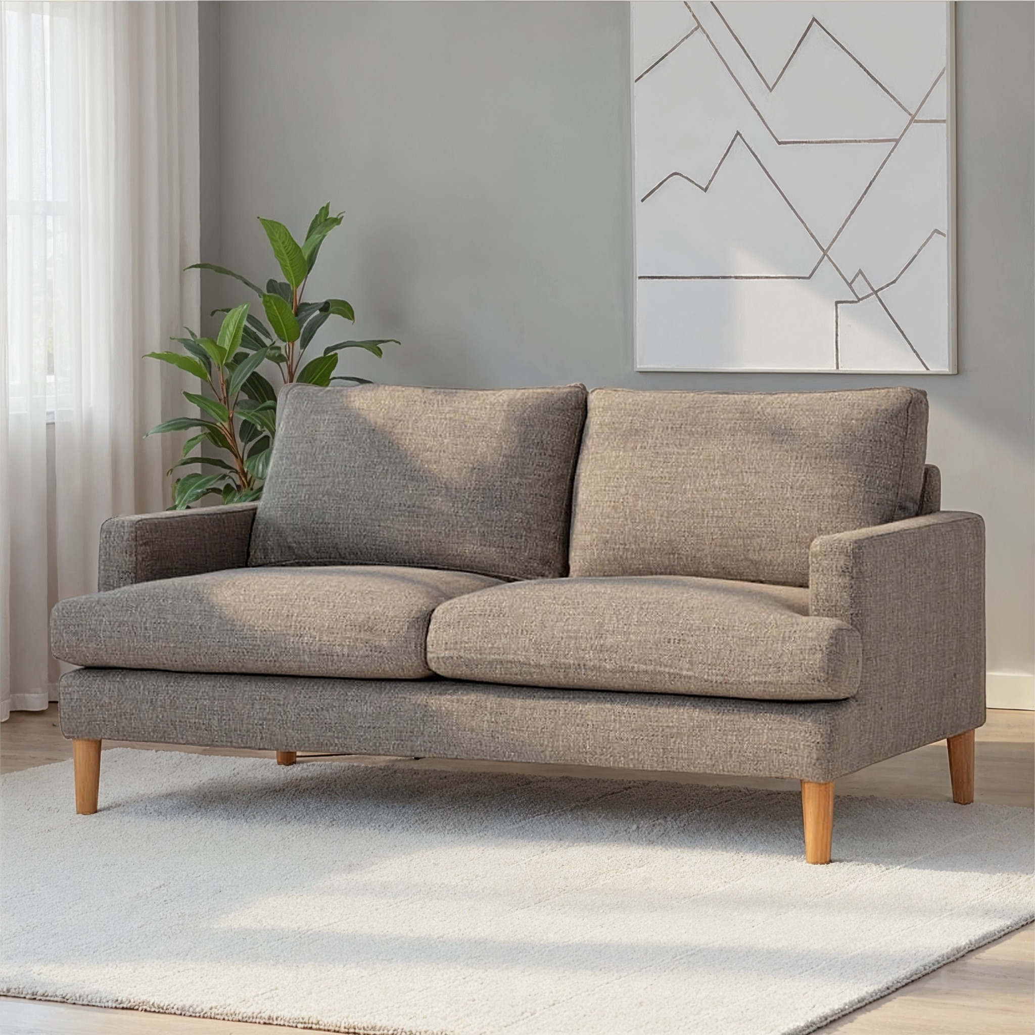 Brooklyn 2 Seater Sofa, Grey