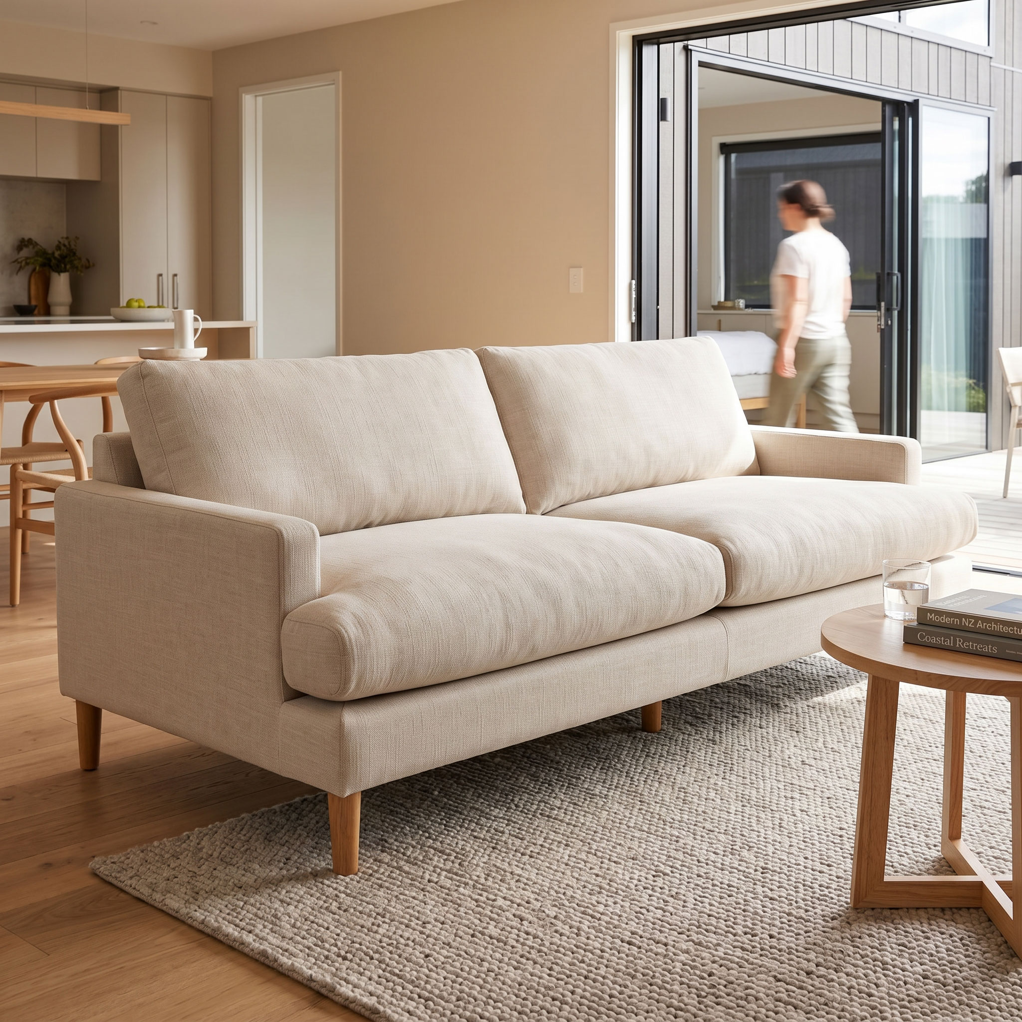 Brooklyn 3 Seater Sofa, Oatmeal