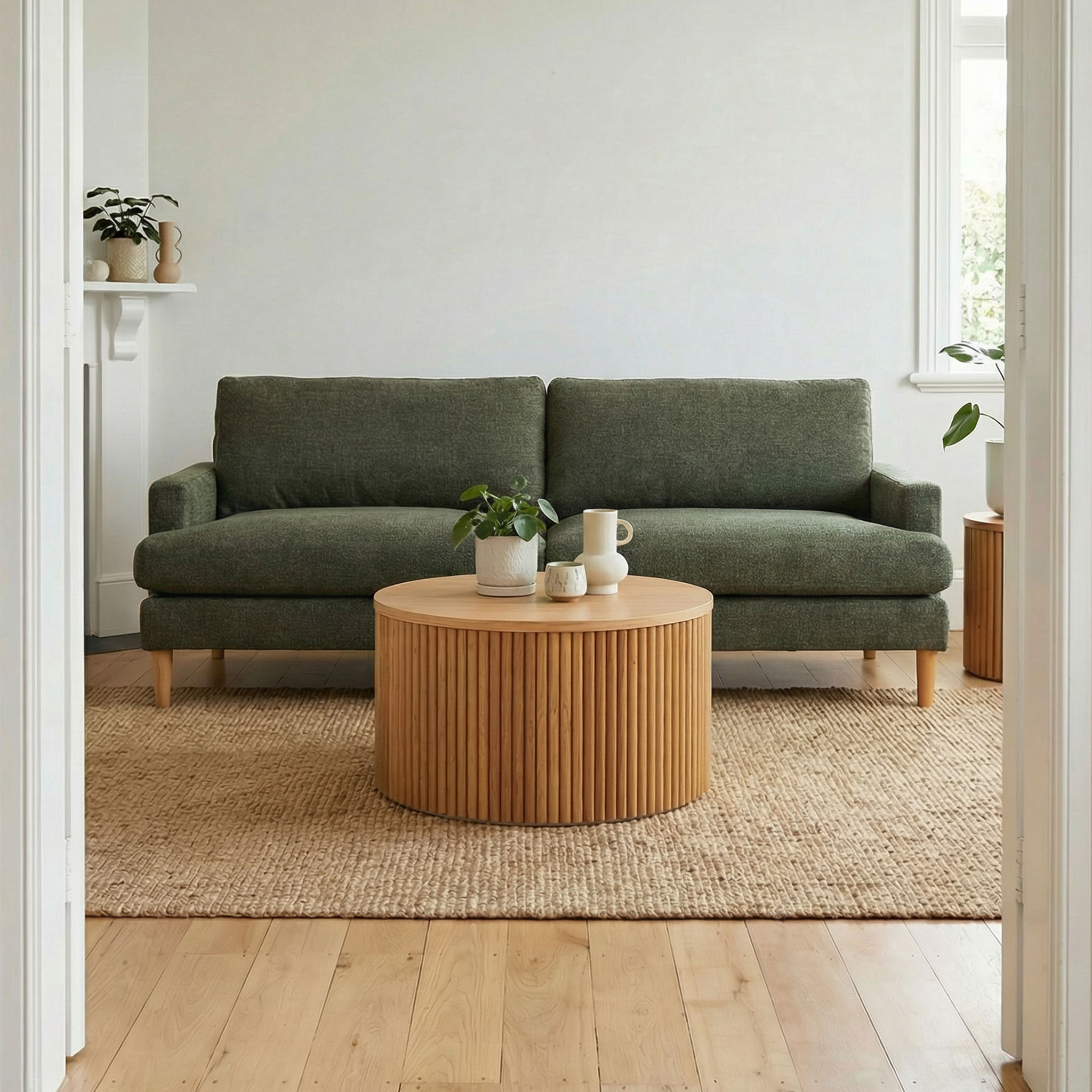 Brooklyn 3 Seater Sofa, Green