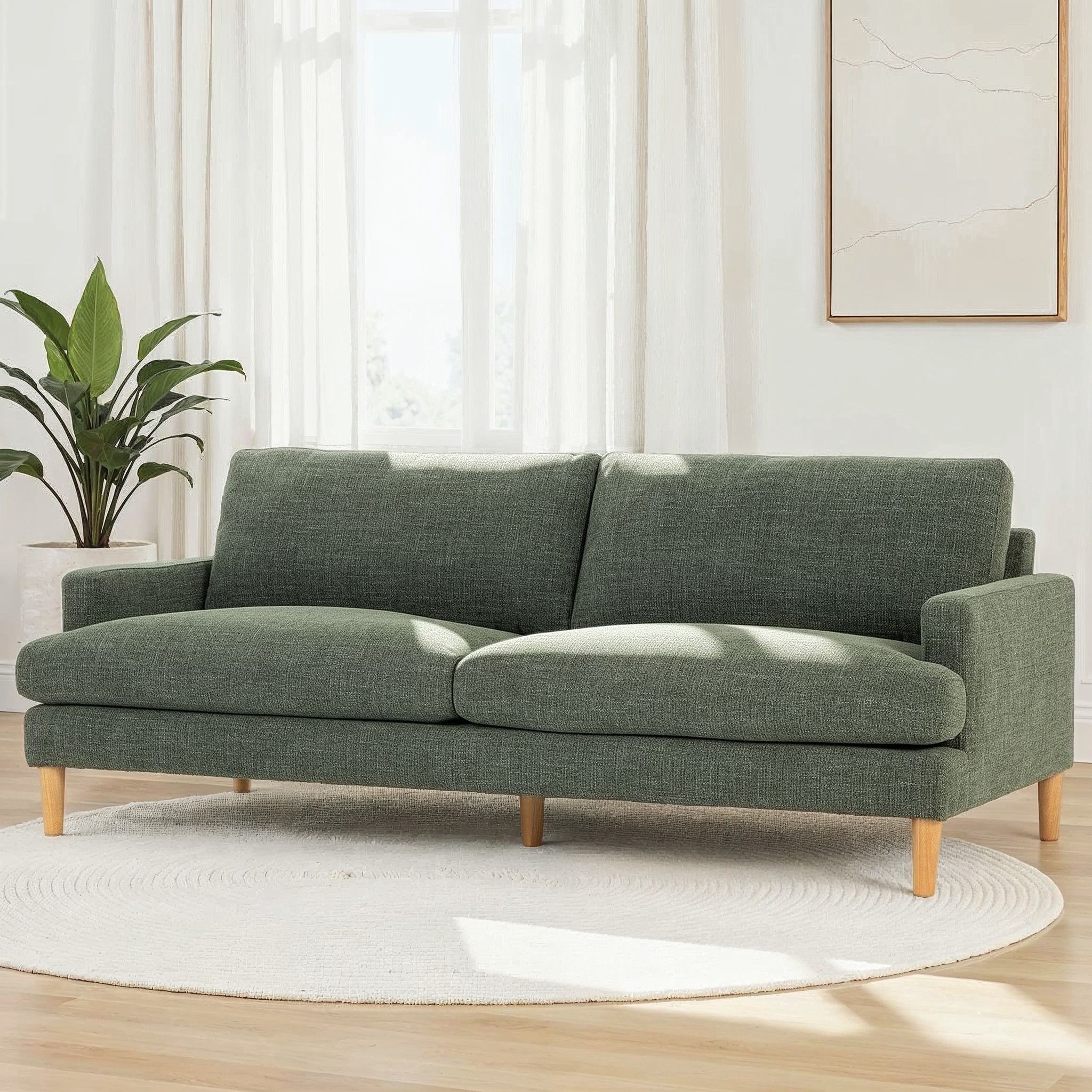 Brooklyn 3 Seater Sofa, Green