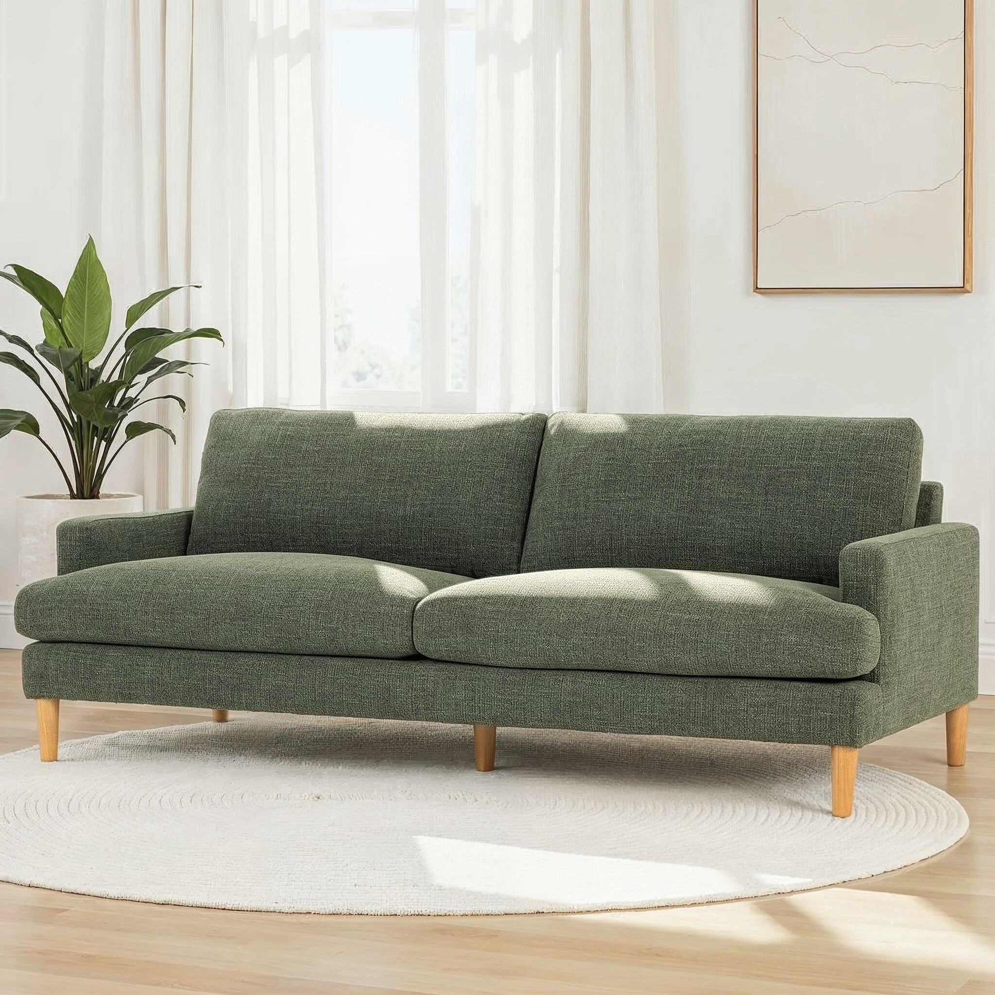 Brooklyn 3 Seater Sofa, Green