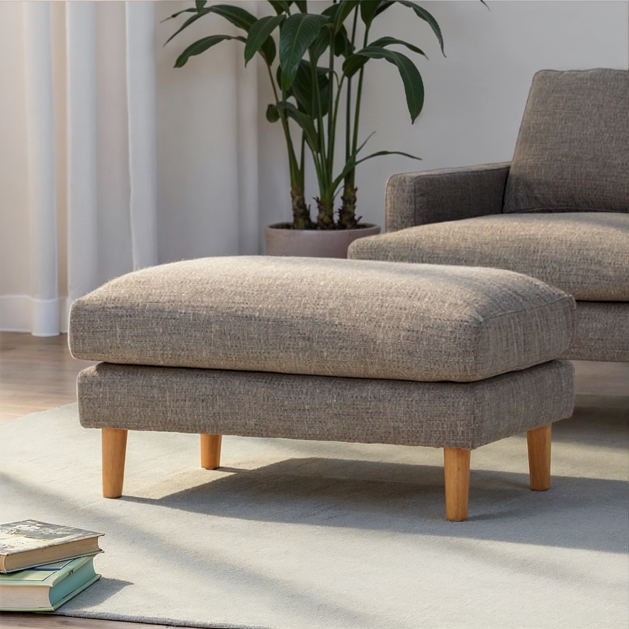 Brooklyn Ottoman, Grey