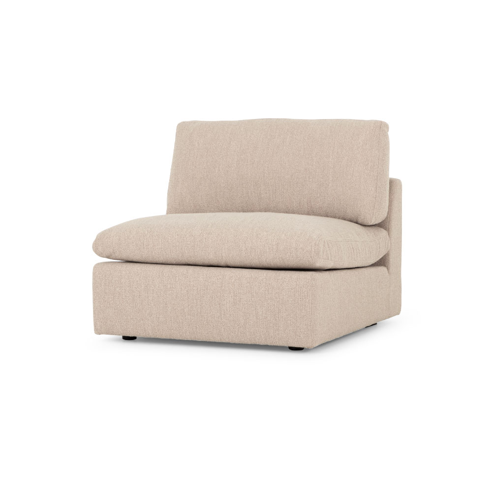 Ashleigh Modular 1.5 Armless Seater Sofa, Taupe