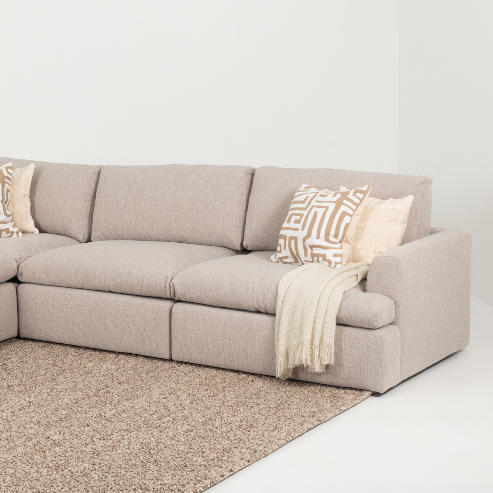 Ashleigh Modular 1.5 Armless Seater Sofa, Taupe