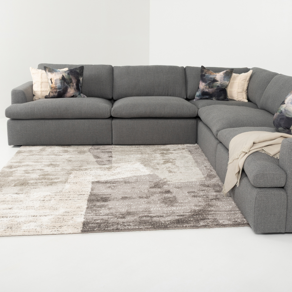 Ashleigh Modular 1.5 Armless Seater Sofa, Grey