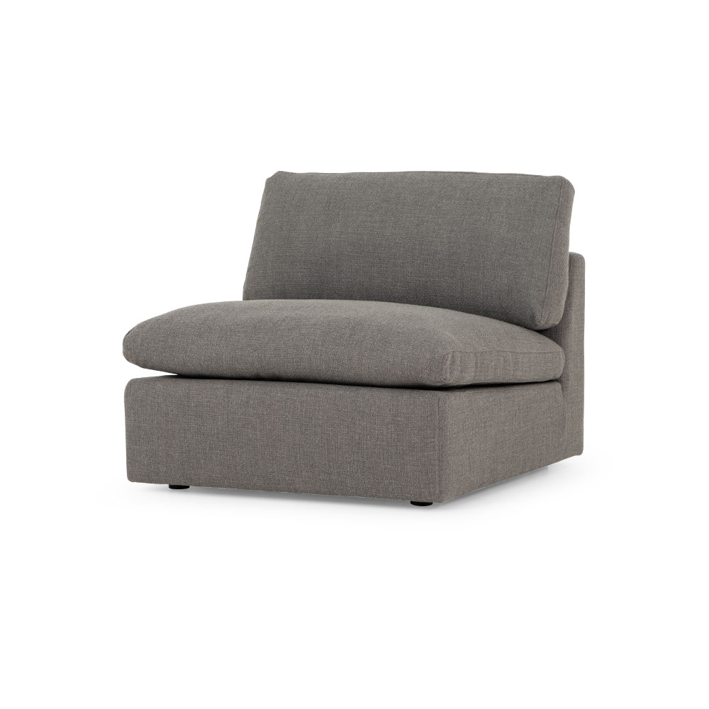 Ashleigh Modular 1.5 Armless Seater Sofa, Grey