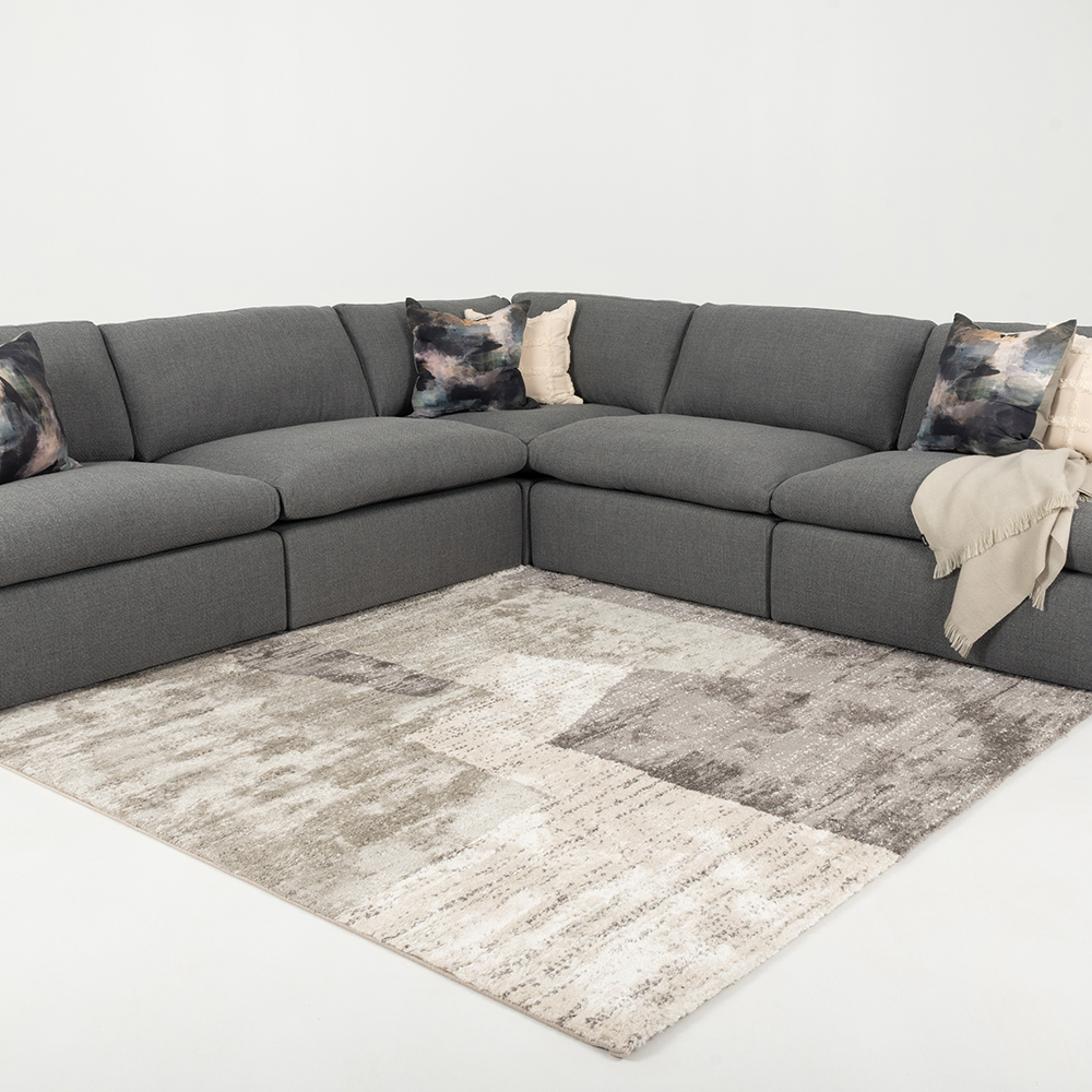 Ashleigh Modular Corner Sofa, Grey