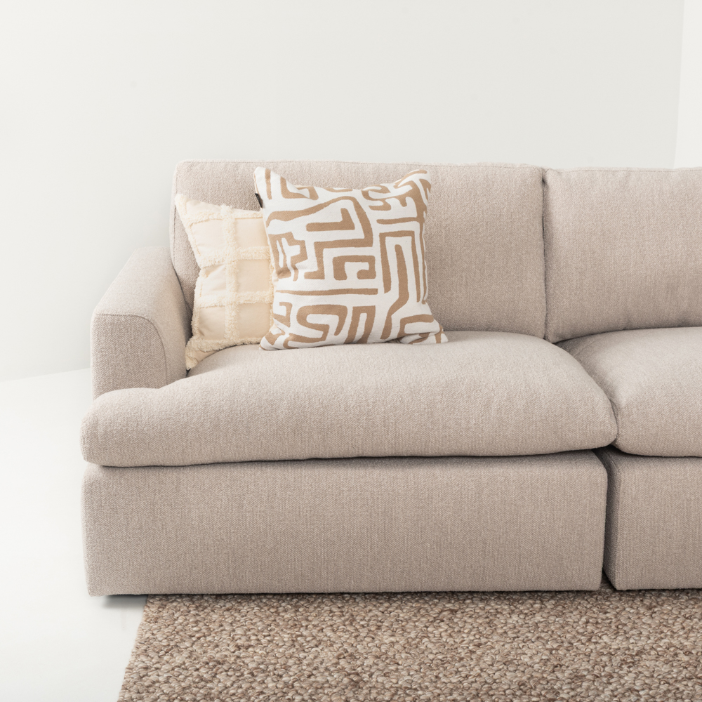 Ashleigh Modular 1.5 Seater Left Hand Facing Sofa, Taupe