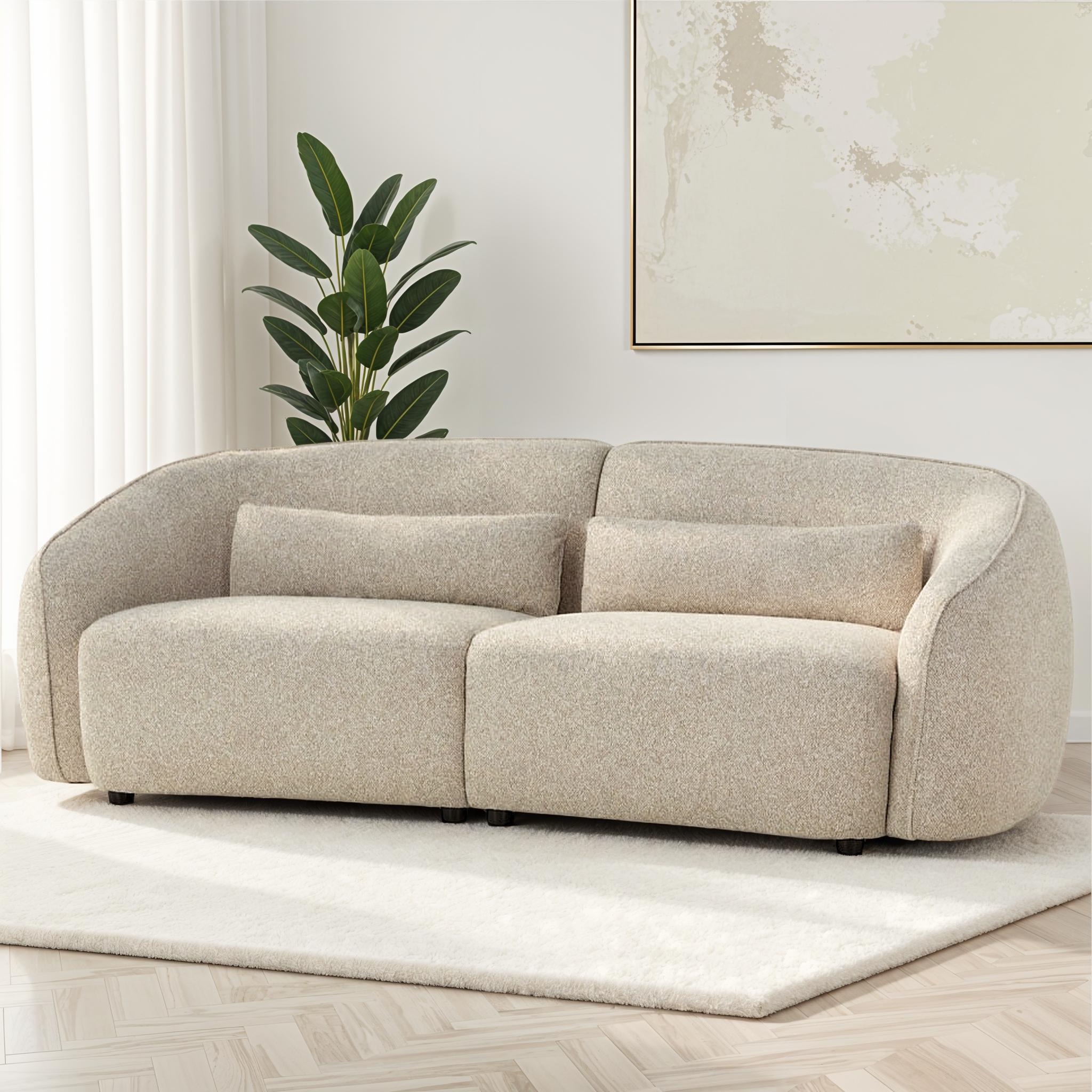 Avana 3 Seater Sofa, Light Grey