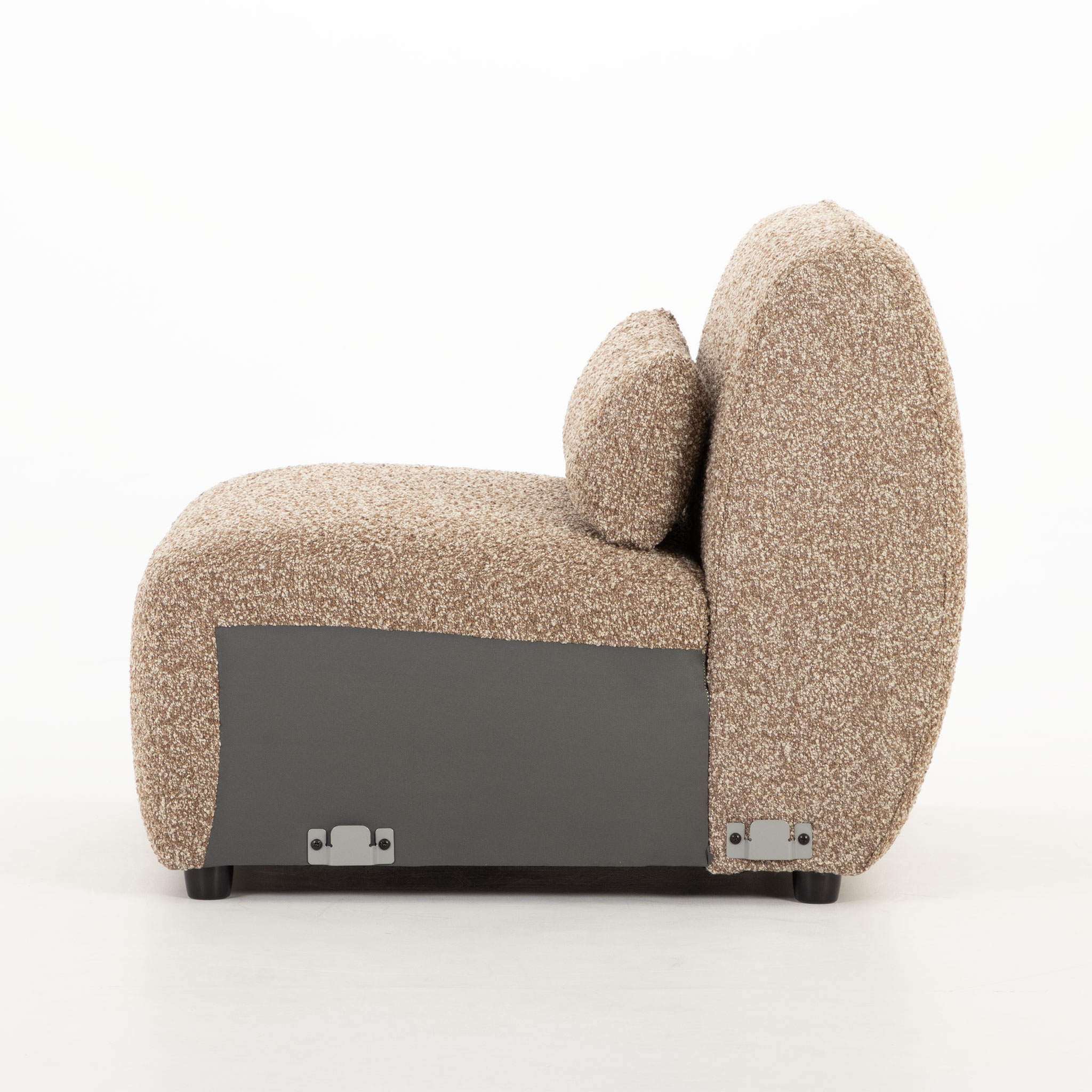 Avana 1.5 Armless Seater Sofa, Brown